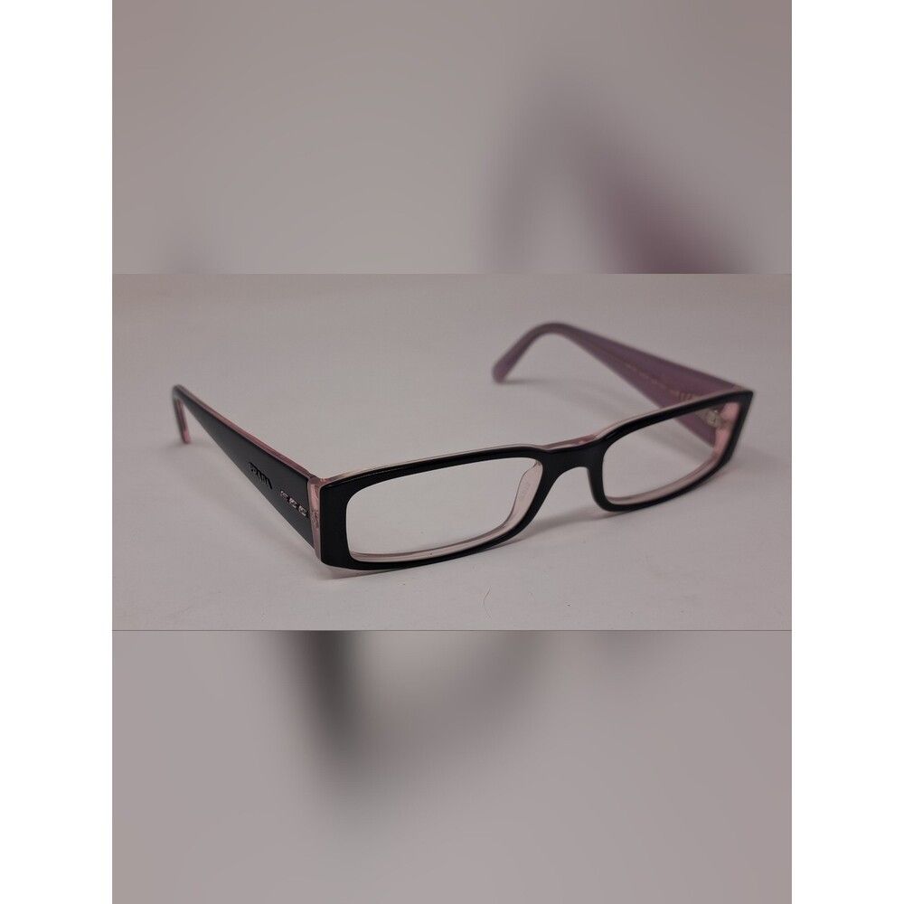 Prada NEW Prada Women's Eye Glasses Frames Rectangle Black Purple Size ONE SIZE - 8 Thumbnail