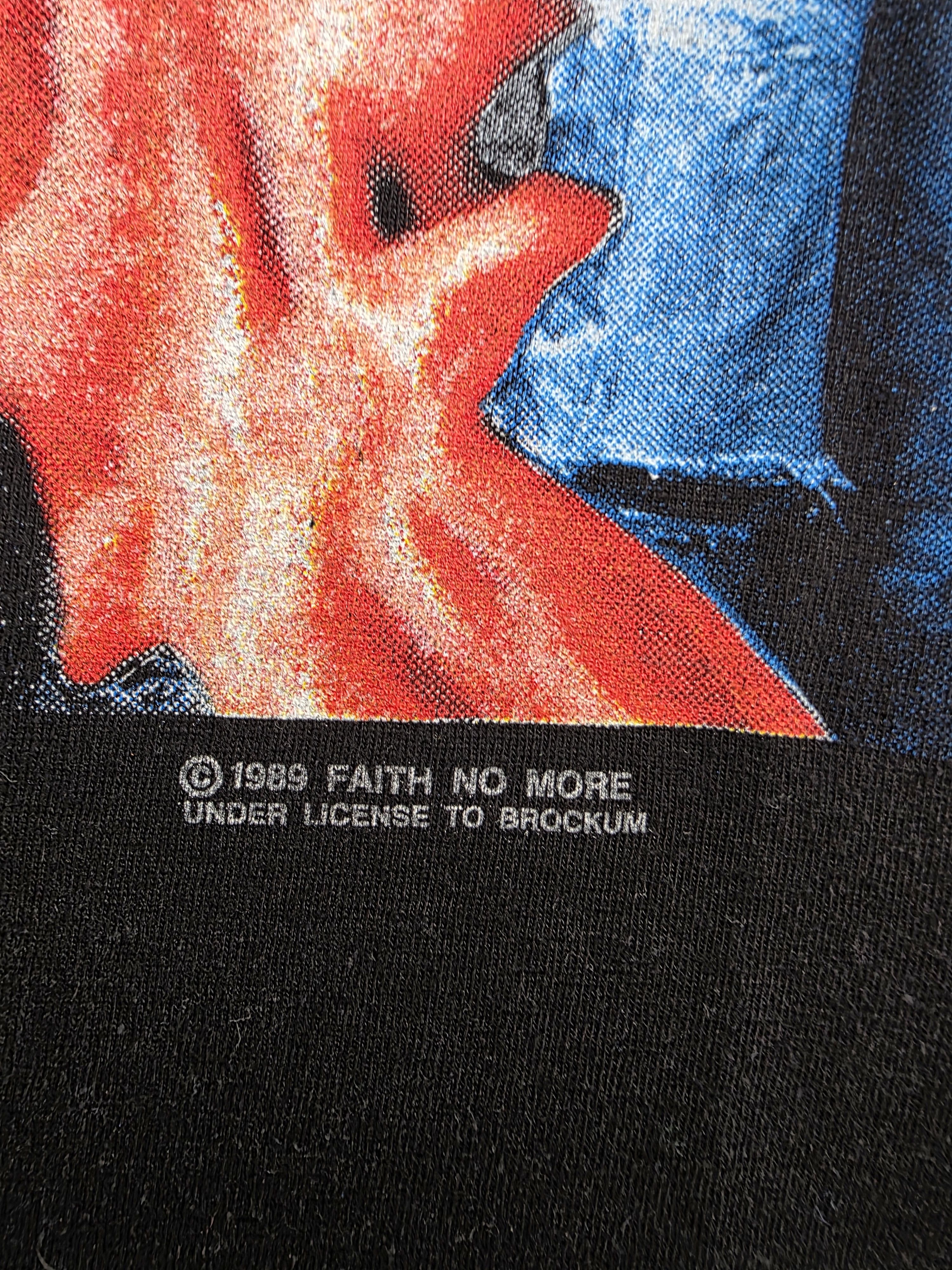 Band Tees 1990 Faith no more European Tour 90s T shirt L 21.5" 30" Size US L / EU 52-54 / 3 - 4 Thumbnail