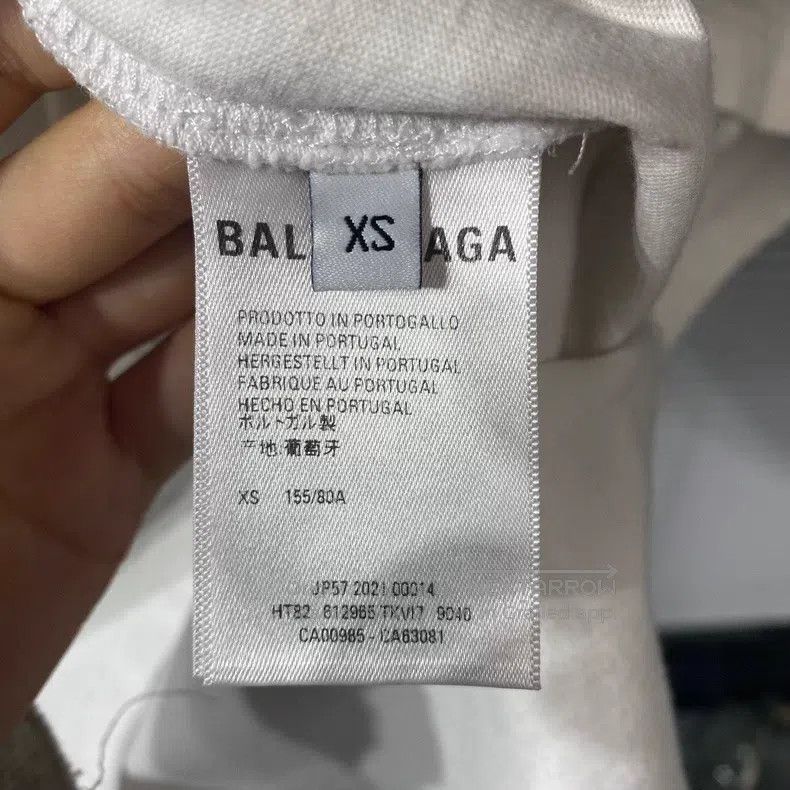 Balenciaga Balenciaga White Short Sleeve T-Shirt with Double B Mosaic Size US XS / EU 42 / 0 - 7 Thumbnail