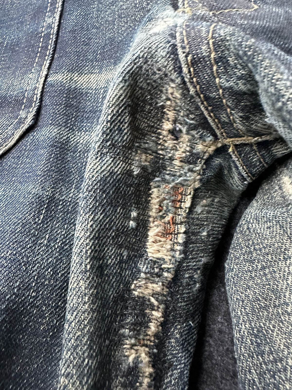 Edwin Vtg 90s Edwin Function Distressed Denim 33x33 D466 Size US 33 - 15 Thumbnail