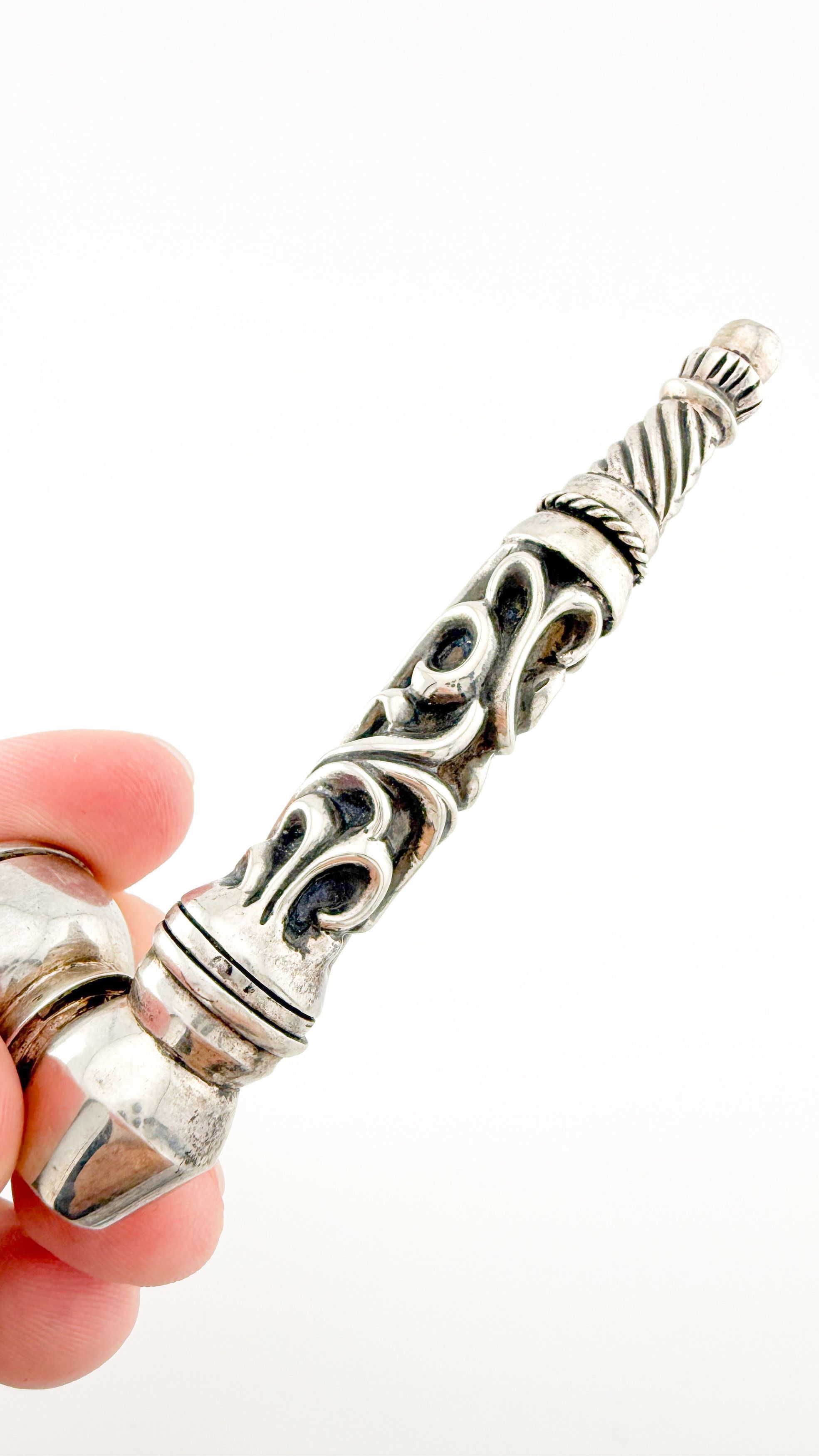 Chrome Hearts RARE! Chrome Hearts Silver Three Piece Pipe Size ONE SIZE - 5 Thumbnail