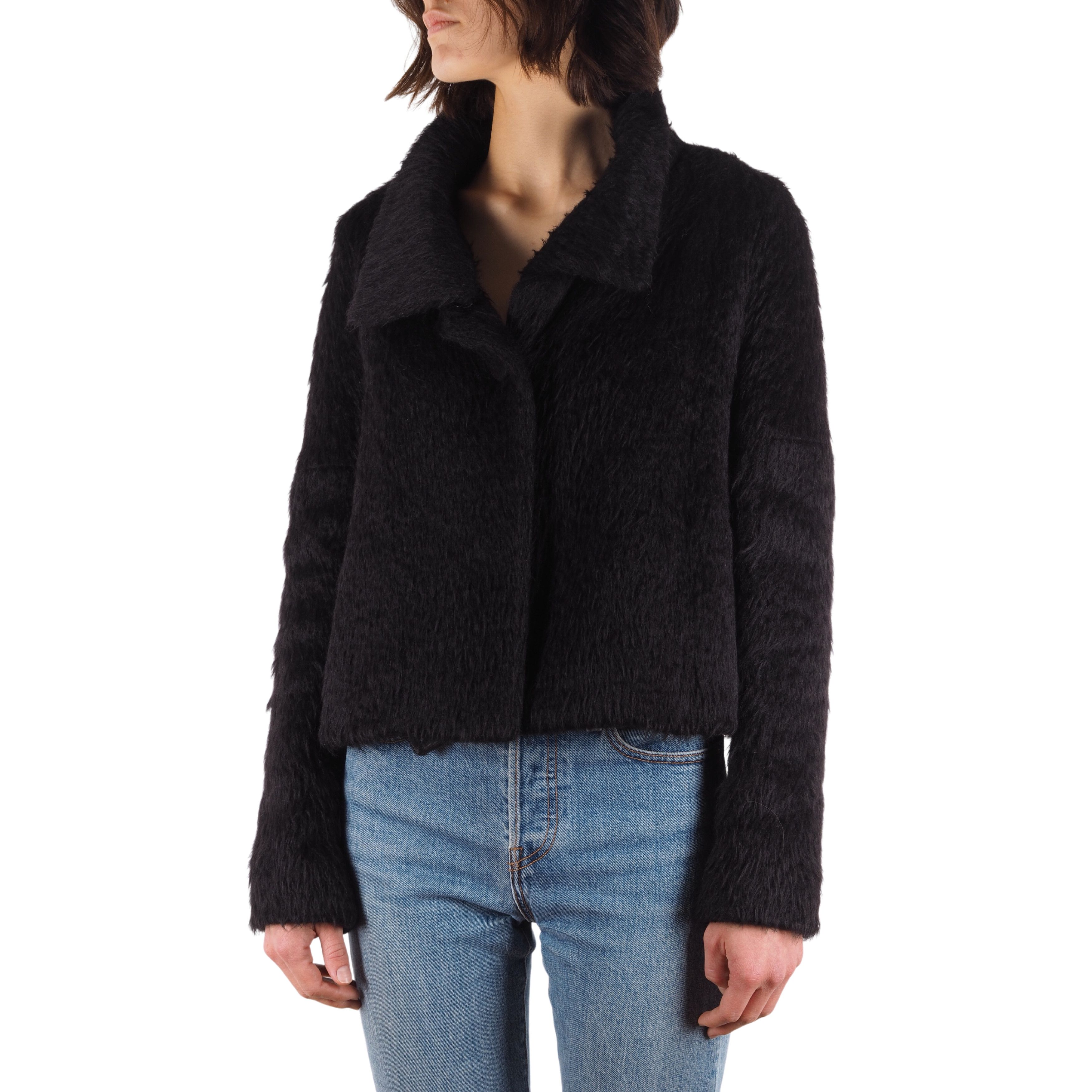 Chloe CHLOE Vintage Women's Black Alpaca Wool Jacket Size S / US 4 / IT 40 - 1 Thumbnail