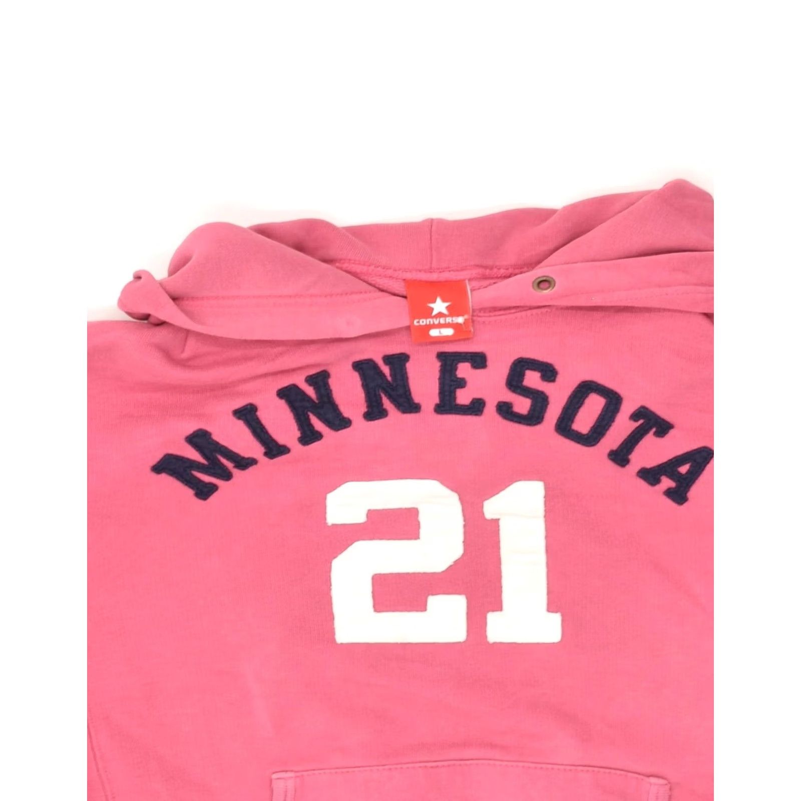 Converse CONVERSE Womens Hoodie Jumper Large Pink Cotton Graphic AV03 Size L / US 10 / IT 46 - 4 Thumbnail
