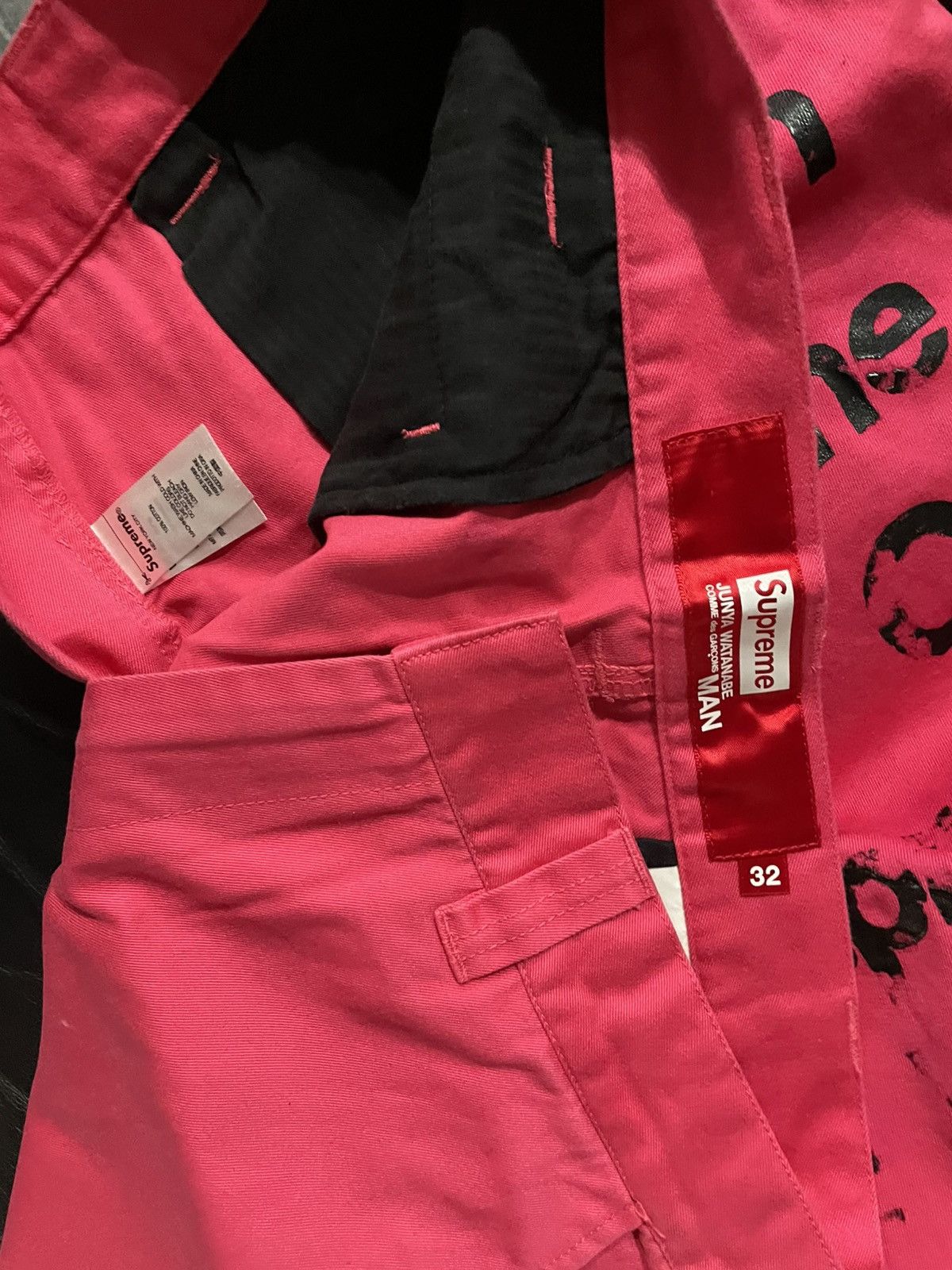 Comme des Garcons × Junya Watanabe × Supreme Supreme x JUNYA WATANABE x COMME des GARÇONS pink pants Size US 34 / EU 50 - 6 Thumbnail