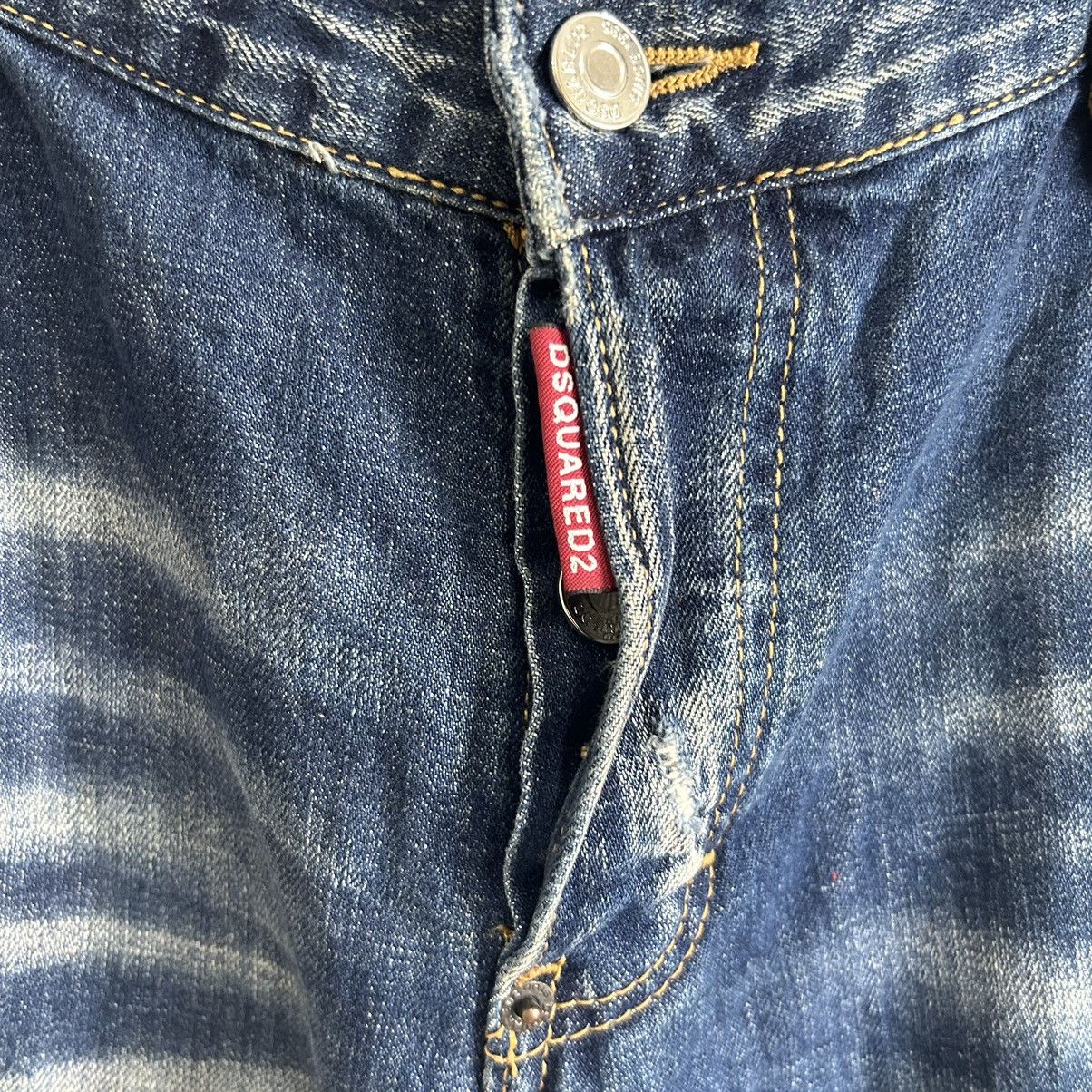 Dsquared2 Vintage Dsquared2 Paint Splash Patches Distressed Denim Size US 37 - 9 Thumbnail