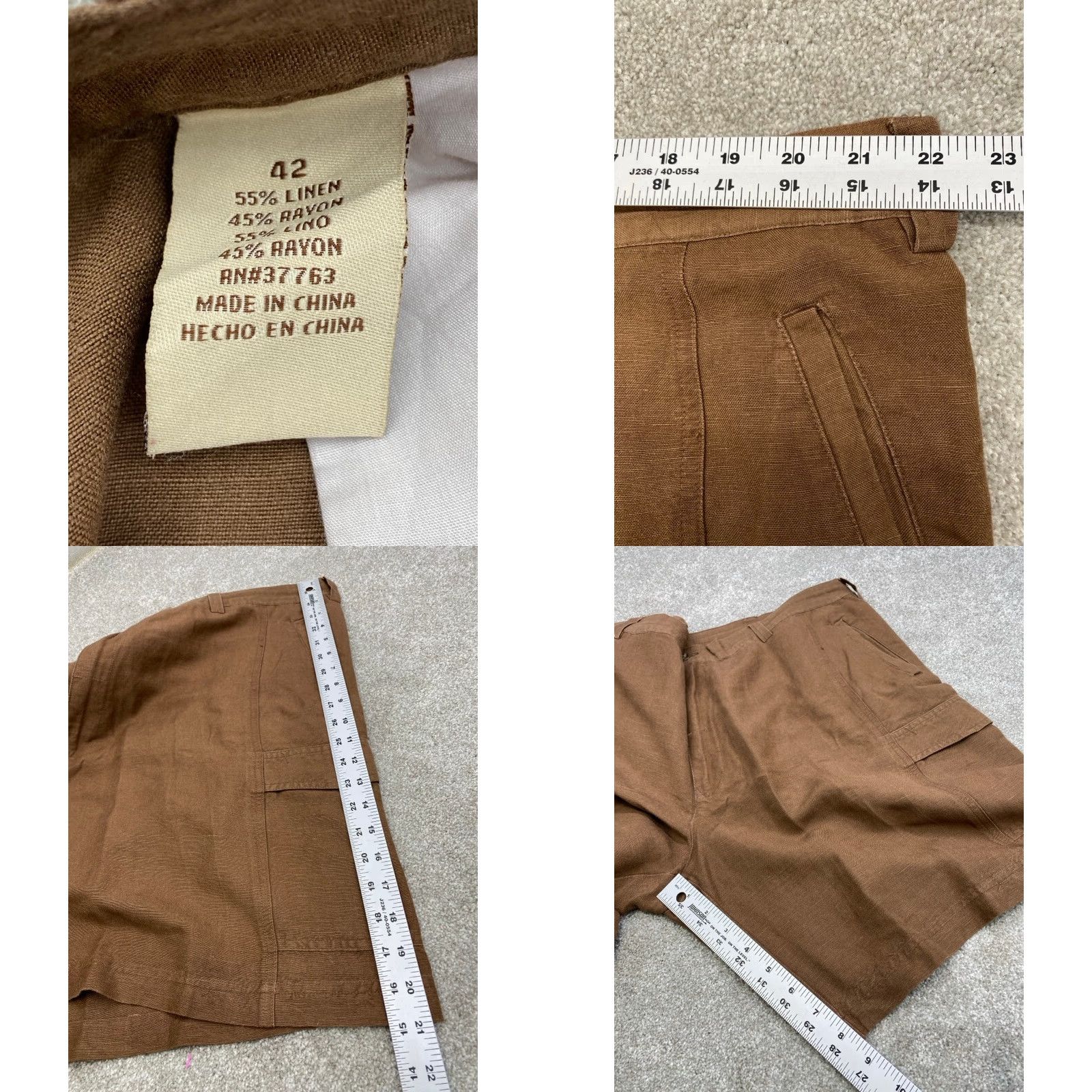 Cubavera **Cubavera Men's Cargo Shorts Brown 44 Regular Fit** User: **Cubavera Men's 44 Regular Fit Brown Cargo Shorts** Size US 44 / EU 60 - 8 Thumbnail