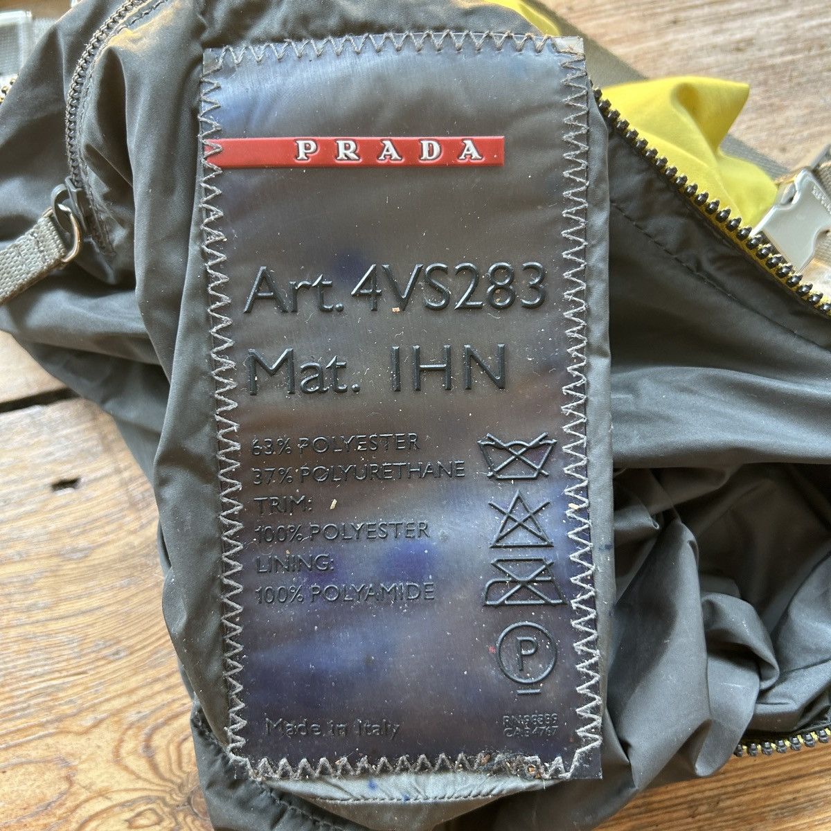 Prada Prada Sport 2001 Yellow Hiking Bag Size ONE SIZE - 4 Thumbnail