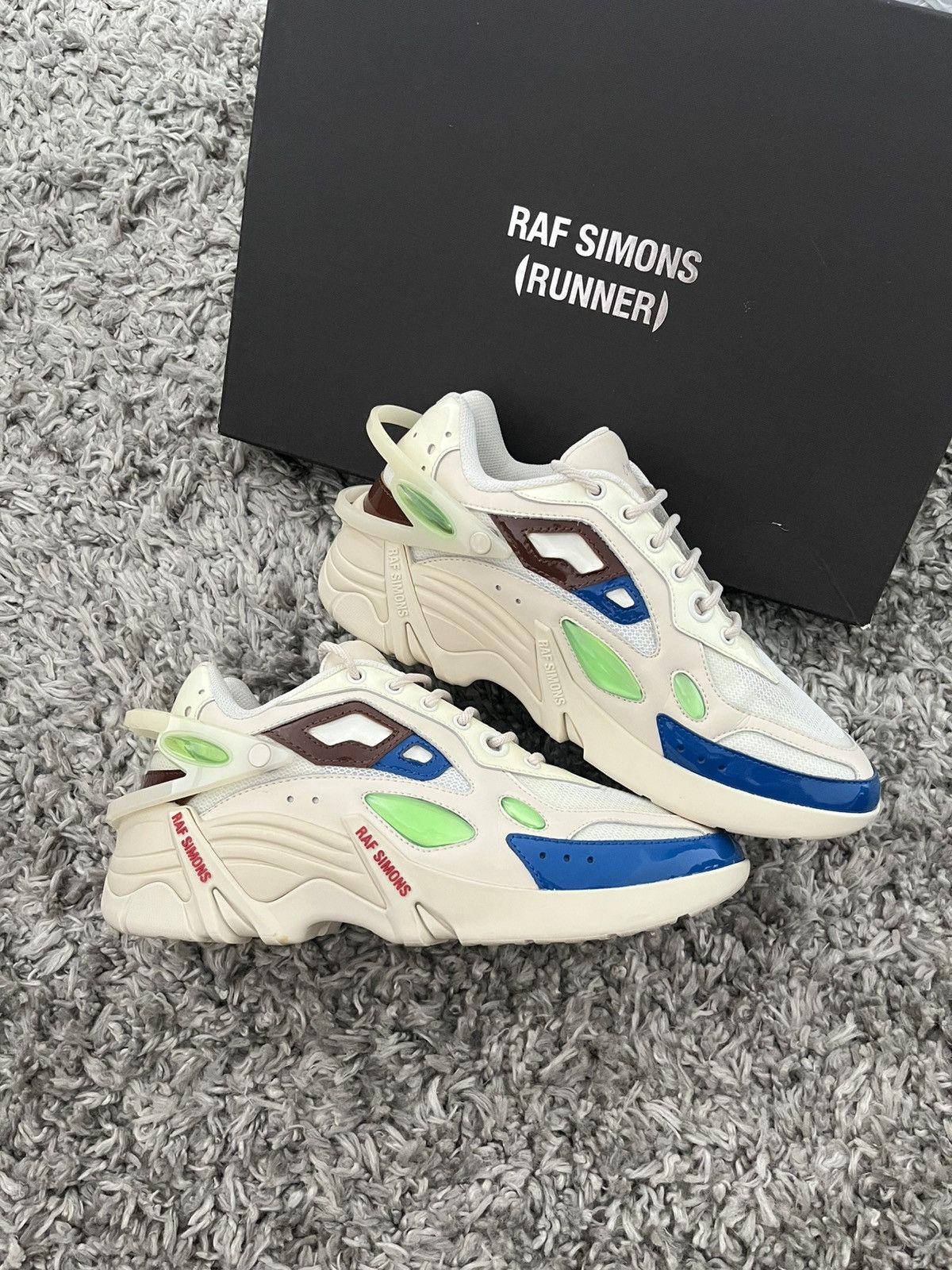 Raf Simons Raf Simons Cylon-21 (Runner) Cream brown blue Size US 8 / EU 41 - 3 Thumbnail