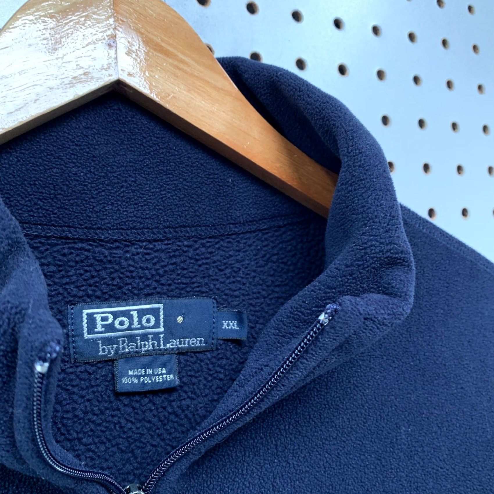 Polo Ralph Lauren VINTAGE Polo Ralph Lauren Sweatshirt 1/4 Zip Fleece Mens 2XL Blue Made USA Size US XXL / EU 58 / 5 - 3 Thumbnail
