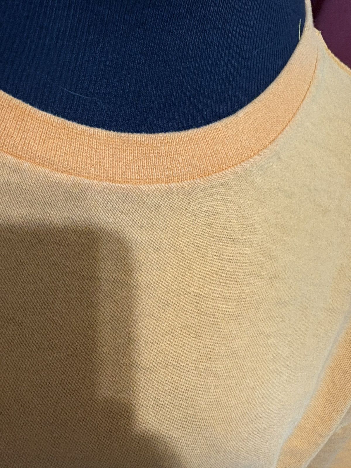 Nike Vintage Nike Swoosh Tshirt 90’s Peachy Orange Black Swoosh Size US L / EU 52-54 / 3 - 4 Thumbnail