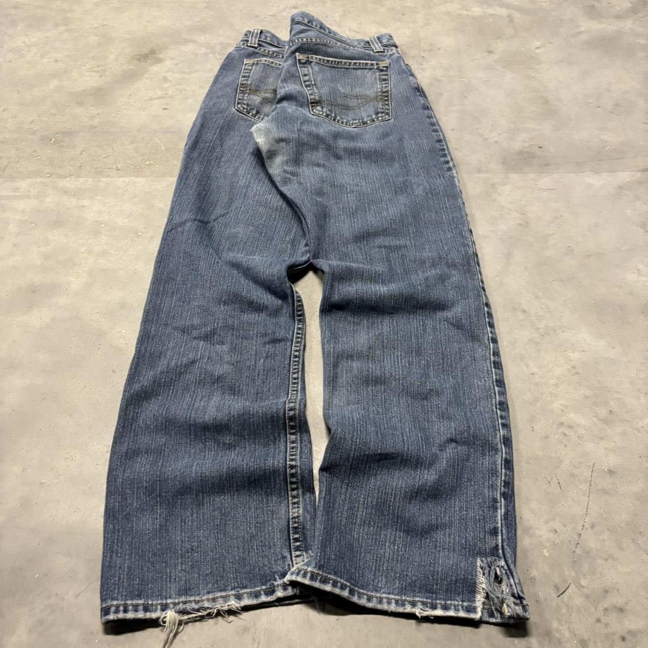 Japanese Brand × Vintage Crazy Vintage Y2K/2000s Grunge Dark Wash Denim Jeans! Size US 34 / EU 50 - 4 Thumbnail