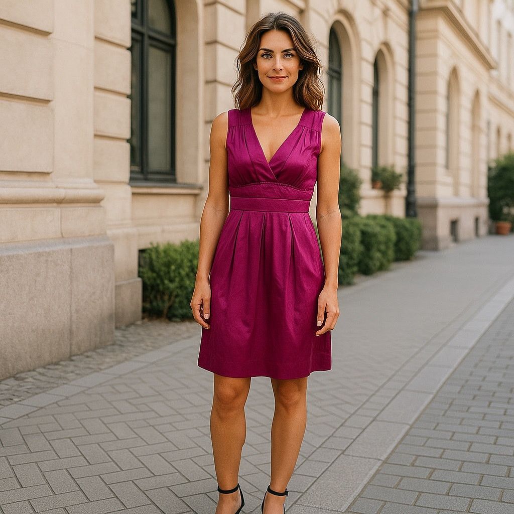 Nordstrom Pink satin dress Size S / US 4 / IT 40 - 1 Thumbnail