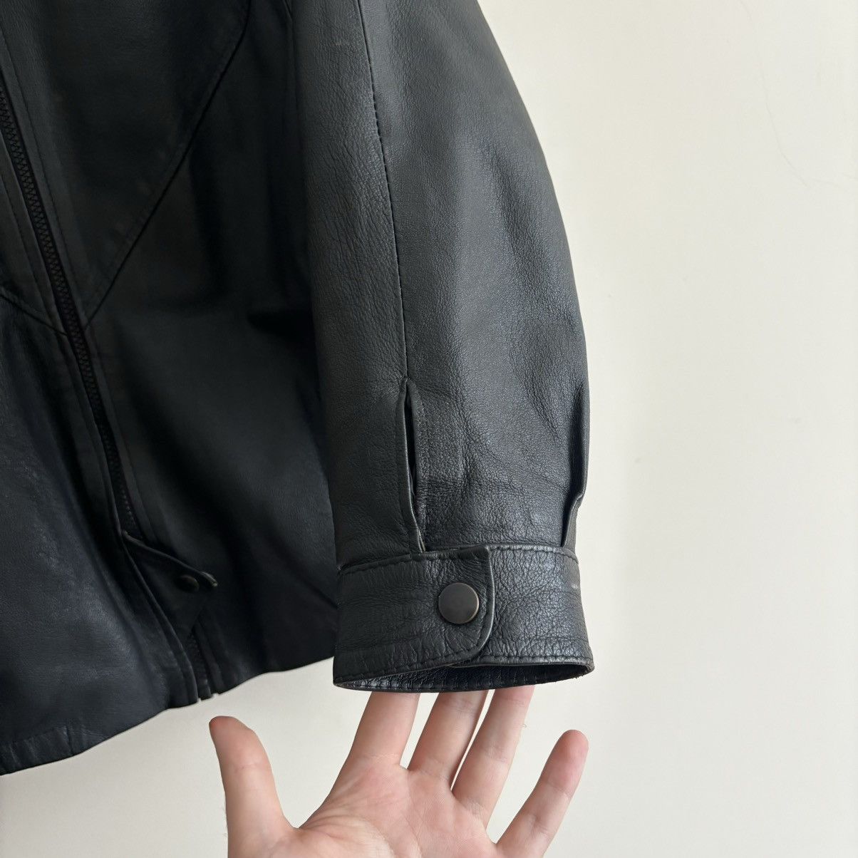 Hysteric Glamour × Vintage Vintage Avant-Garde Leather Jacket Size L / US 10 / IT 46 - 5 Thumbnail