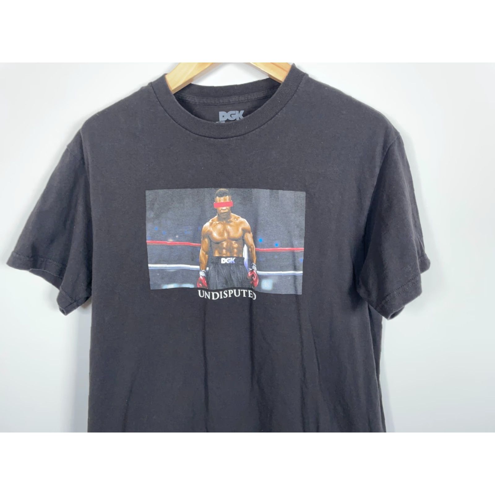 DGK DGK Mike Tyson T-Shirt Men M Black 90s Undisputed Graphic Print Crew Neck Short Sleeve Adult Regular Shirt Size US M / EU 48-50 / 2 - 4 Thumbnail