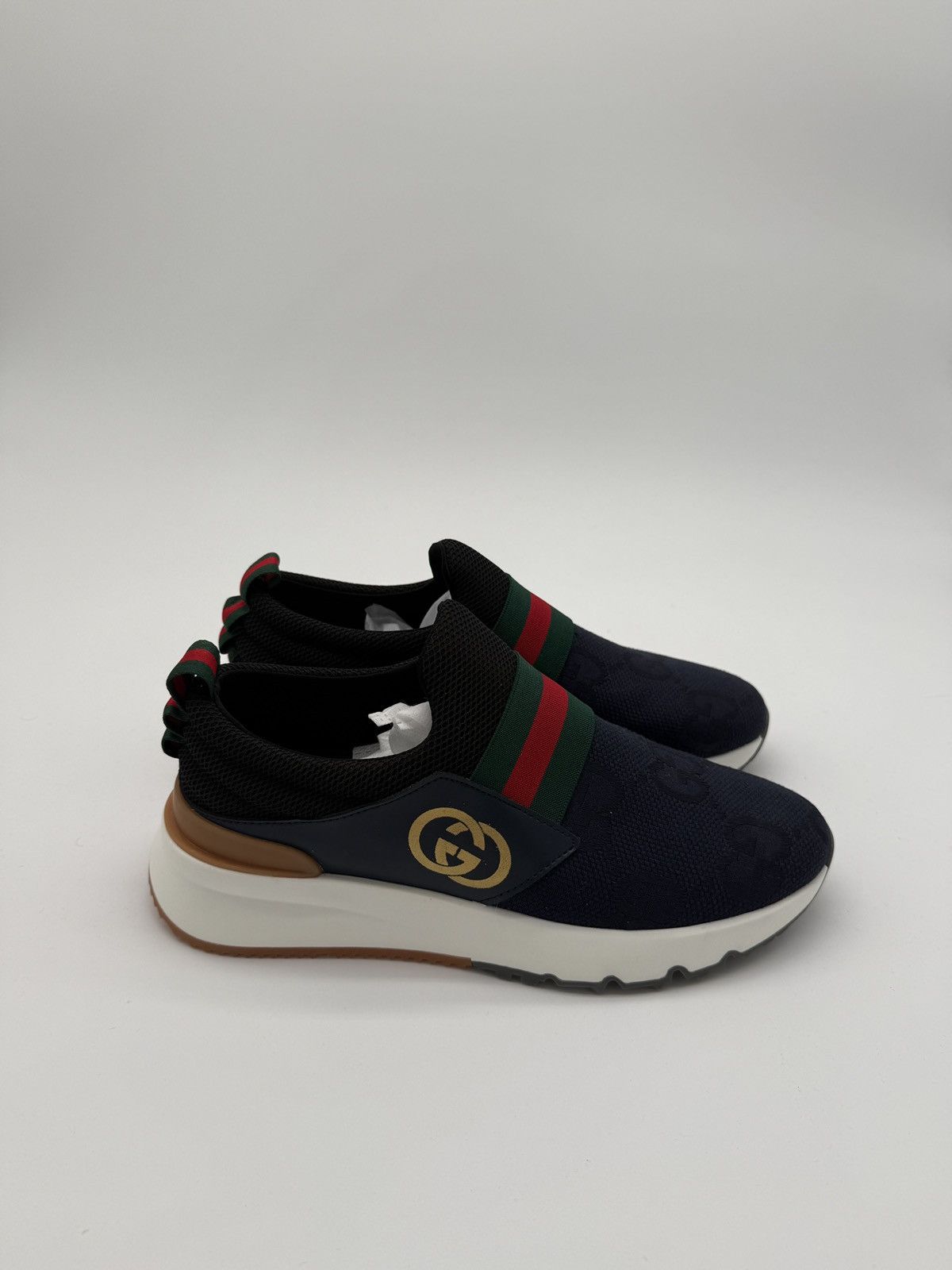 Gucci Gucci Navy Sneakers Size US 9 / IT 39 - 4 Thumbnail