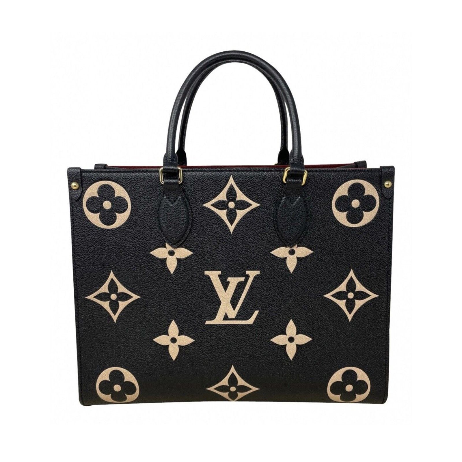Louis Vuitton Louis Vuitton M45495 OnTheGo Tote MM Black/Beige Size ONE SIZE - 13 Thumbnail