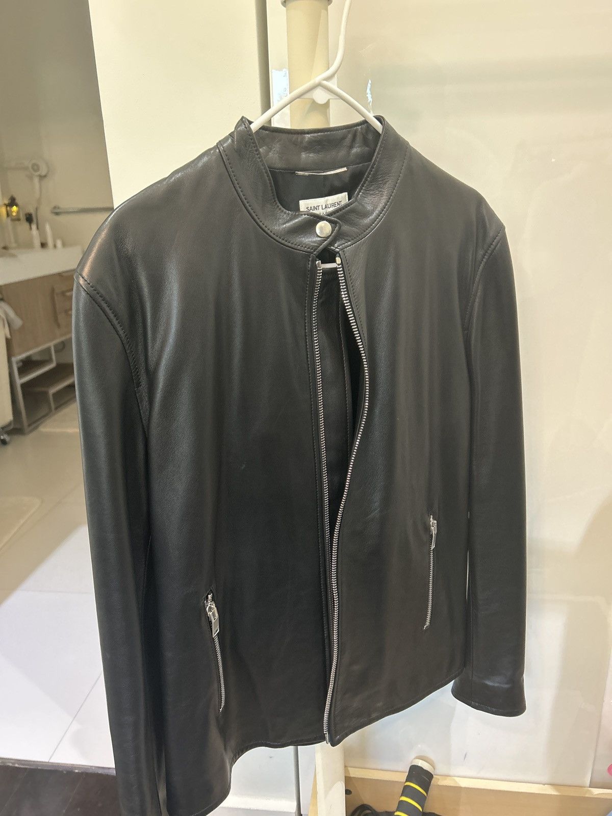 Saint Laurent Paris Saint Laurent Leather Jacket Size US XL / EU 56 / 4 - 2 Thumbnail