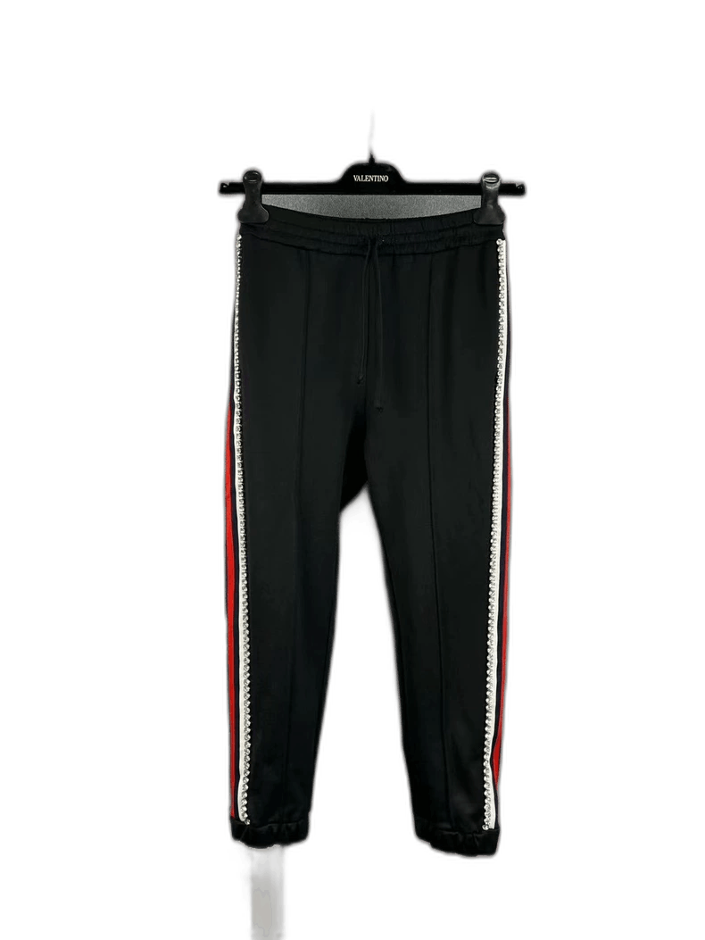 Gucci Gucci Logo Long Pants with Crystal Detail-yf Size US 26 / EU 42 - 1 Thumbnail