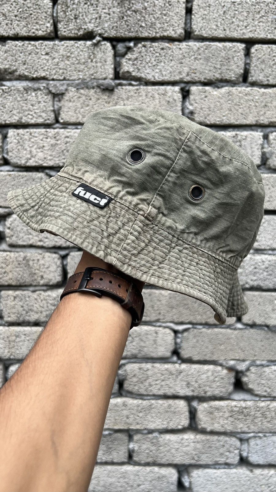 FUCT × Vintage Fuct 90s Reversible Bucket Hat Tiger Stripe (RARE) Size ONE SIZE - 2 Thumbnail