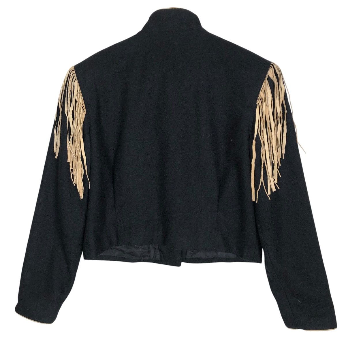 Cowboy Equipment Vintage 90s Double D Ranch Wear Wool Cowgirl Fringe Jacket Size S / US 4 / IT 40 - 14 Thumbnail