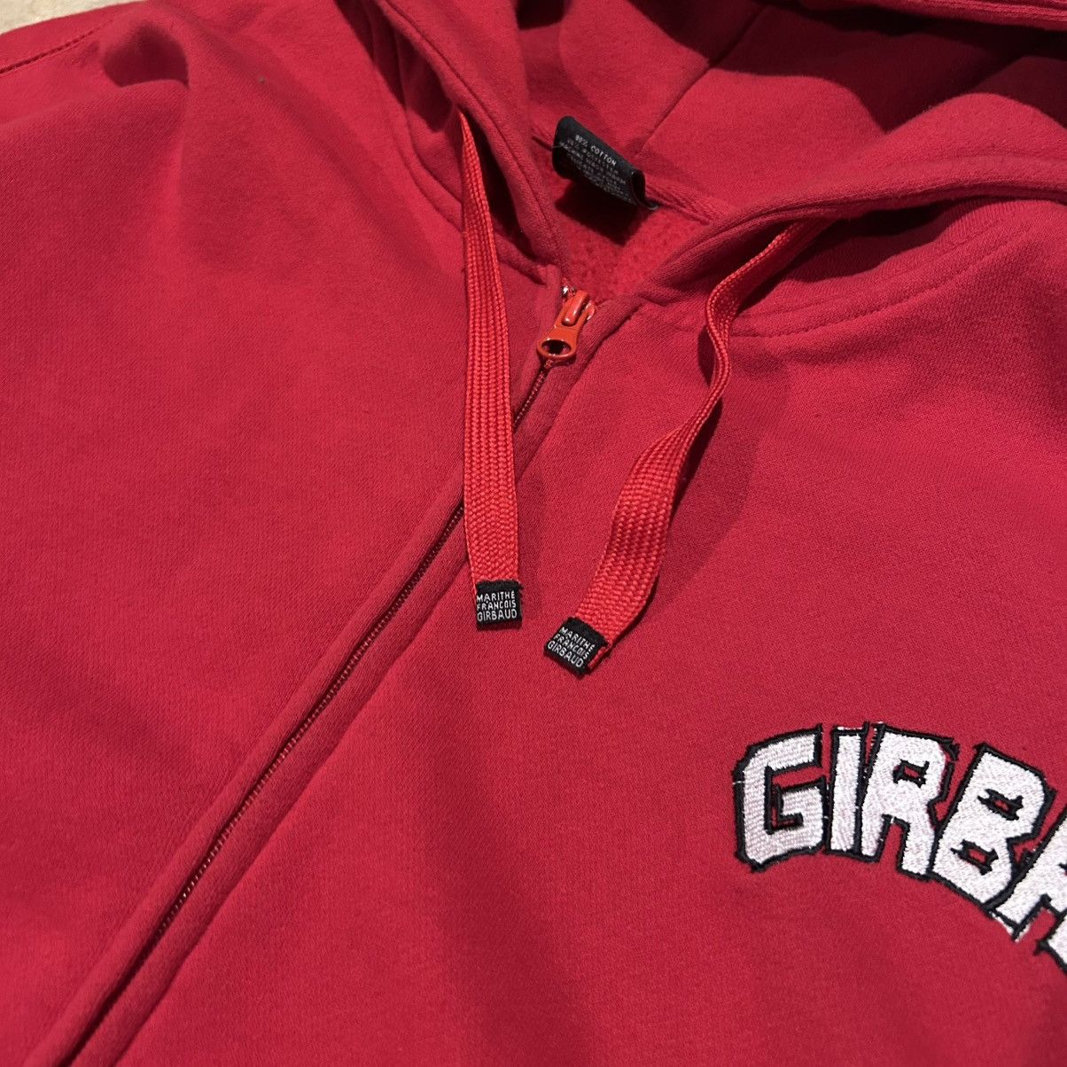 Marithe + Francois Girbaud × Vintage Crazy Vintage Y2K Girbaud MFG Baggy Zip Up Hoodie Sweatshirt Size US XXL / EU 58 / 5 - 5 Thumbnail