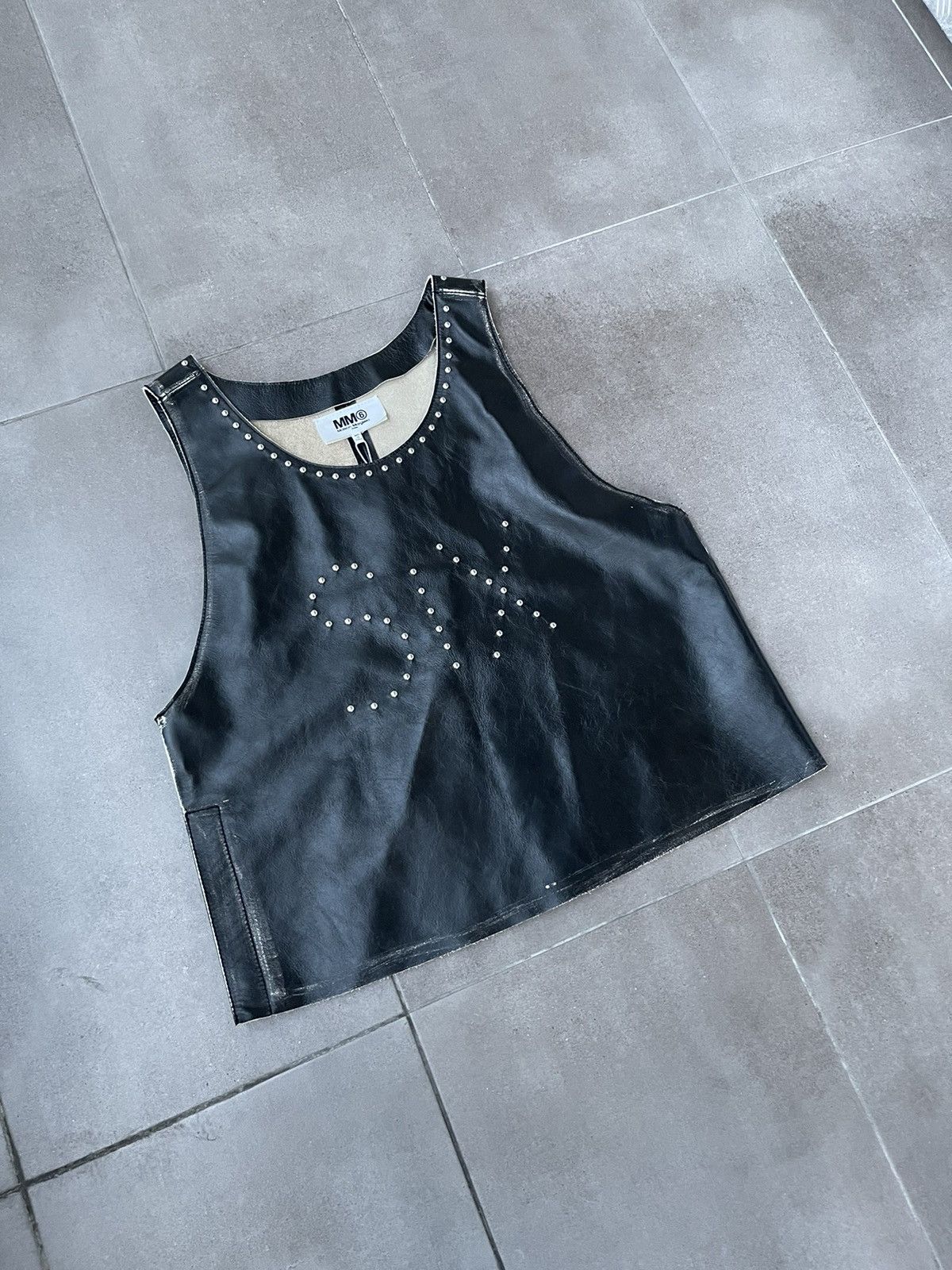 Maison Margiela !DS! SS22 Maison Margiela Studded "SIX" Leather Vest Top Size M / US 6-8 / IT 42-44 - 7 Thumbnail