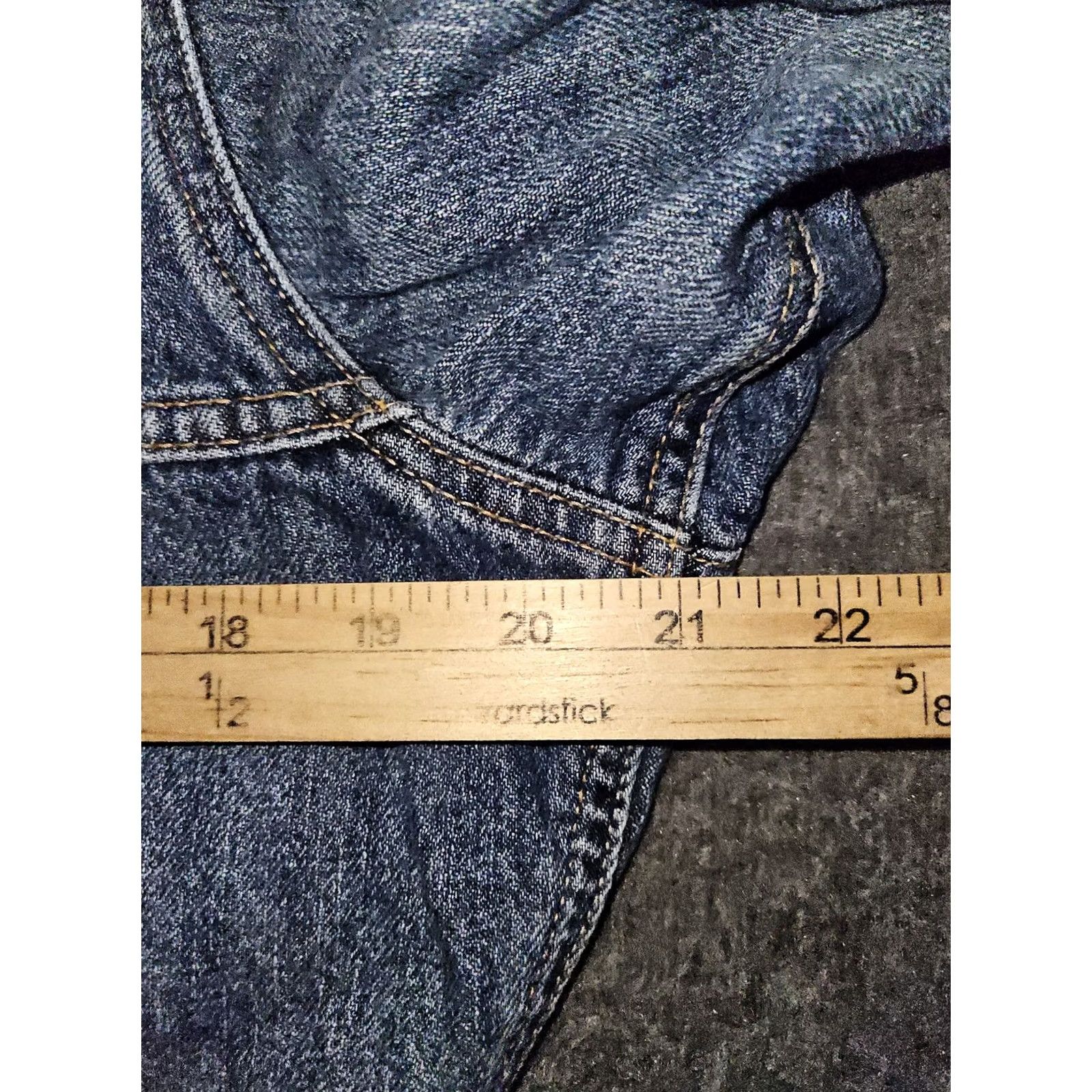 Vintage VINTAGE American Eagle Jacket Womens XS Blue Denim Cropped Distressed Jacket Size 26" / US 2 / IT 38 - 6 Thumbnail
