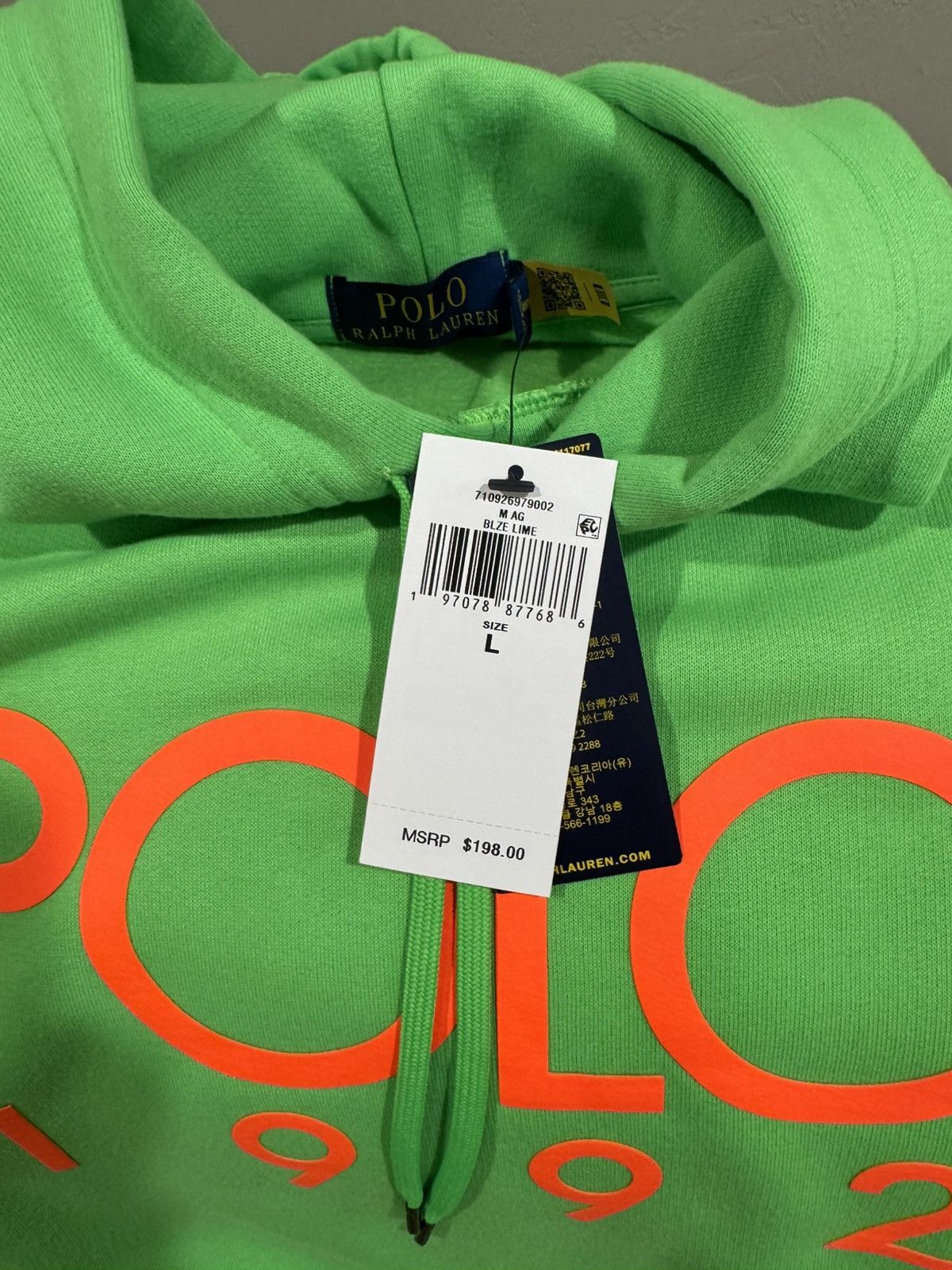 Polo Ralph Lauren Polo Ralph Lauren Green Hoodie *NWT* men’s size Large Size US L / EU 52-54 / 3 - 3 Thumbnail