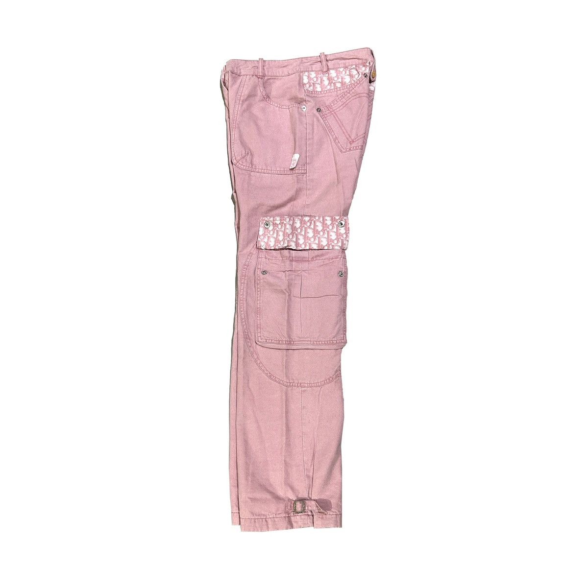 Dior Christian Dior by John Galliano pink monogram cargo trousers Size 26" / US 2 / IT 38 - 3 Thumbnail