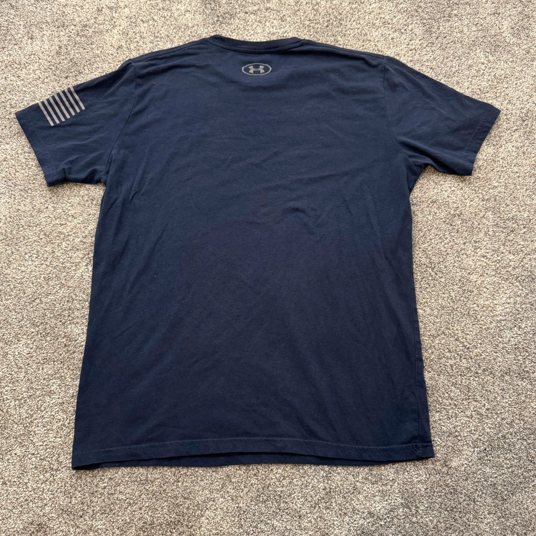 Under Armour Under Armour Shirt Mens Medium USA Patriotic HeatGear Loose Fit Athletic Tee Blue Size US M / EU 48-50 / 2 - 6 Thumbnail