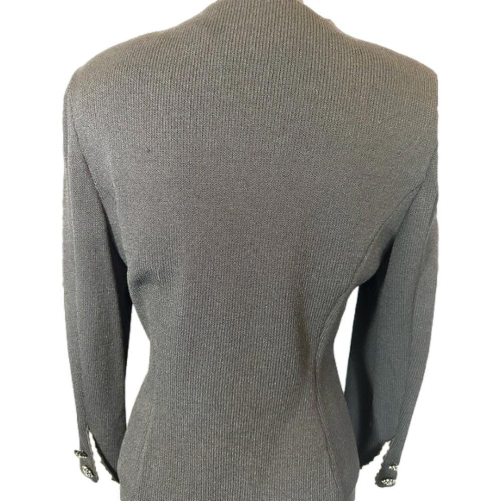 Andrew St. John St John Evening Button-Up Sweater with Decorative Collar Size M / US 6-8 / IT 42-44 - 3 Thumbnail