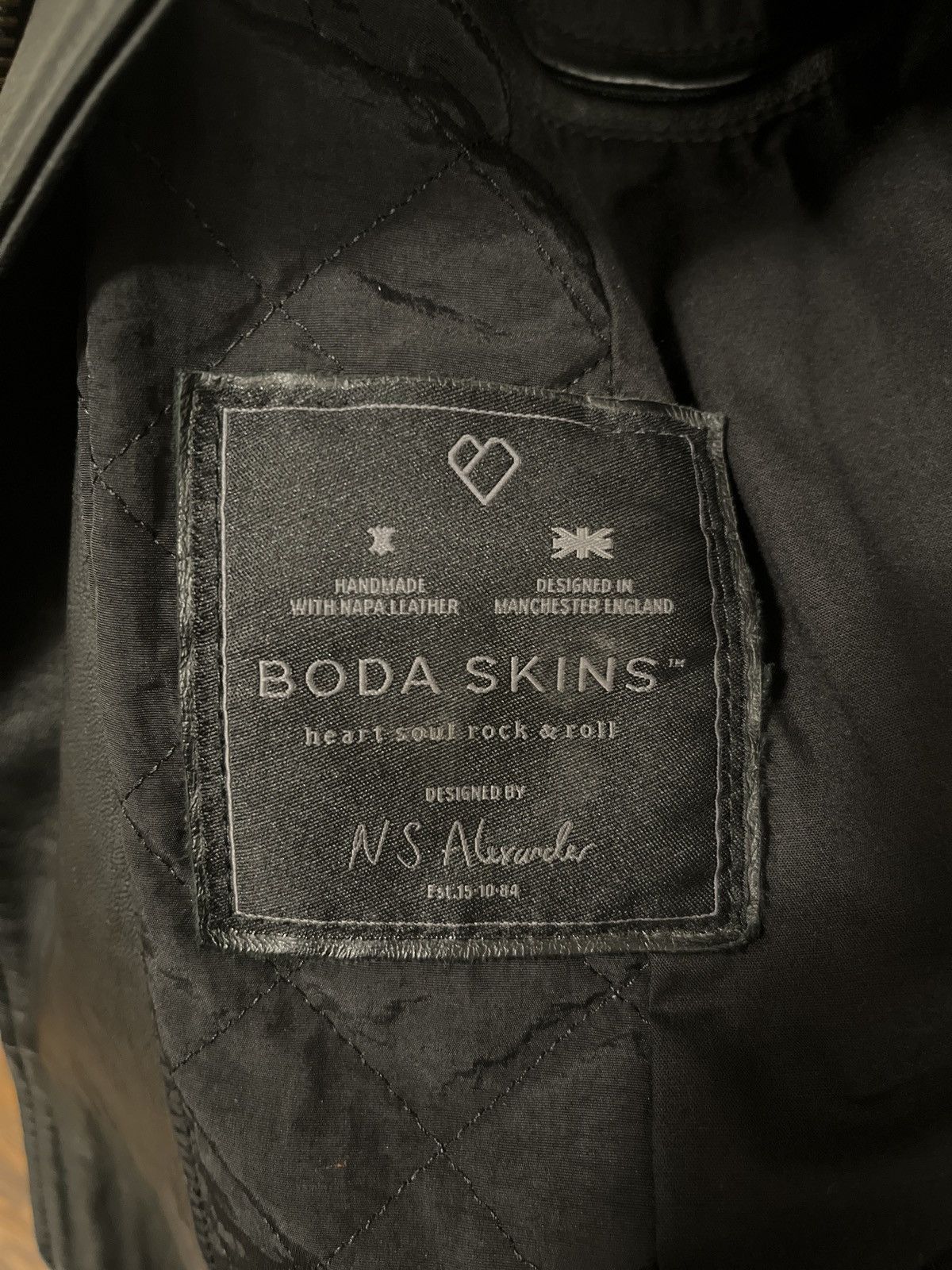 Boda Skins Boda Skins Kay Michaels leather jacket black and gold Size US M / EU 48-50 / 2 - 4 Thumbnail