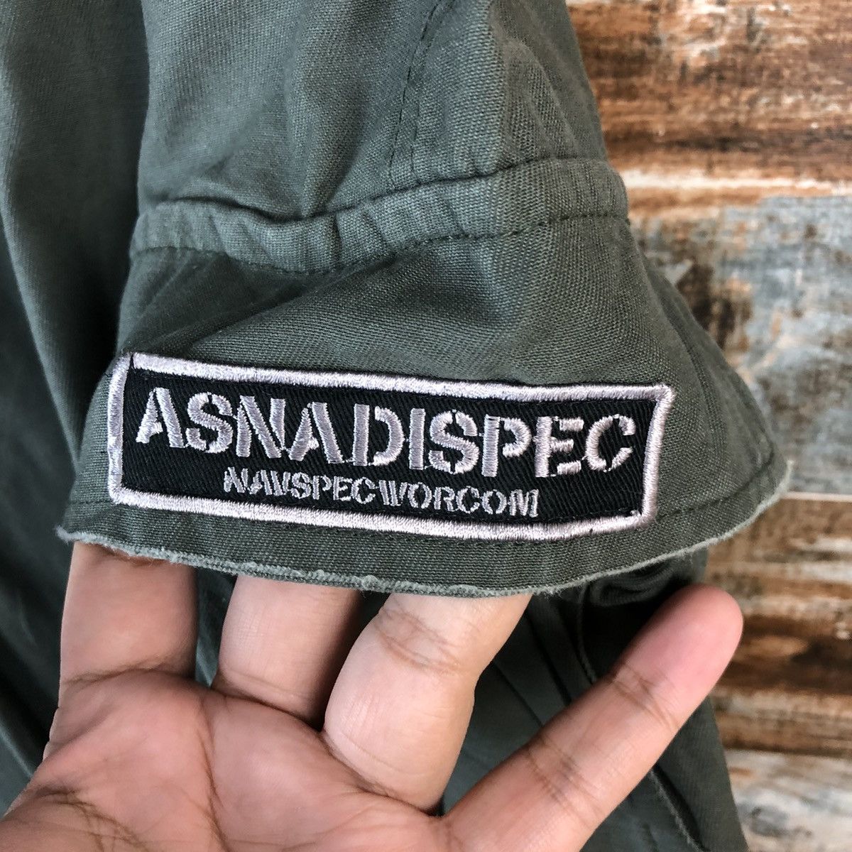 Japanese Brand Asna Dispec utility Green Cargo Multipocket Pants #A2435 Size US 33 - 13 Thumbnail