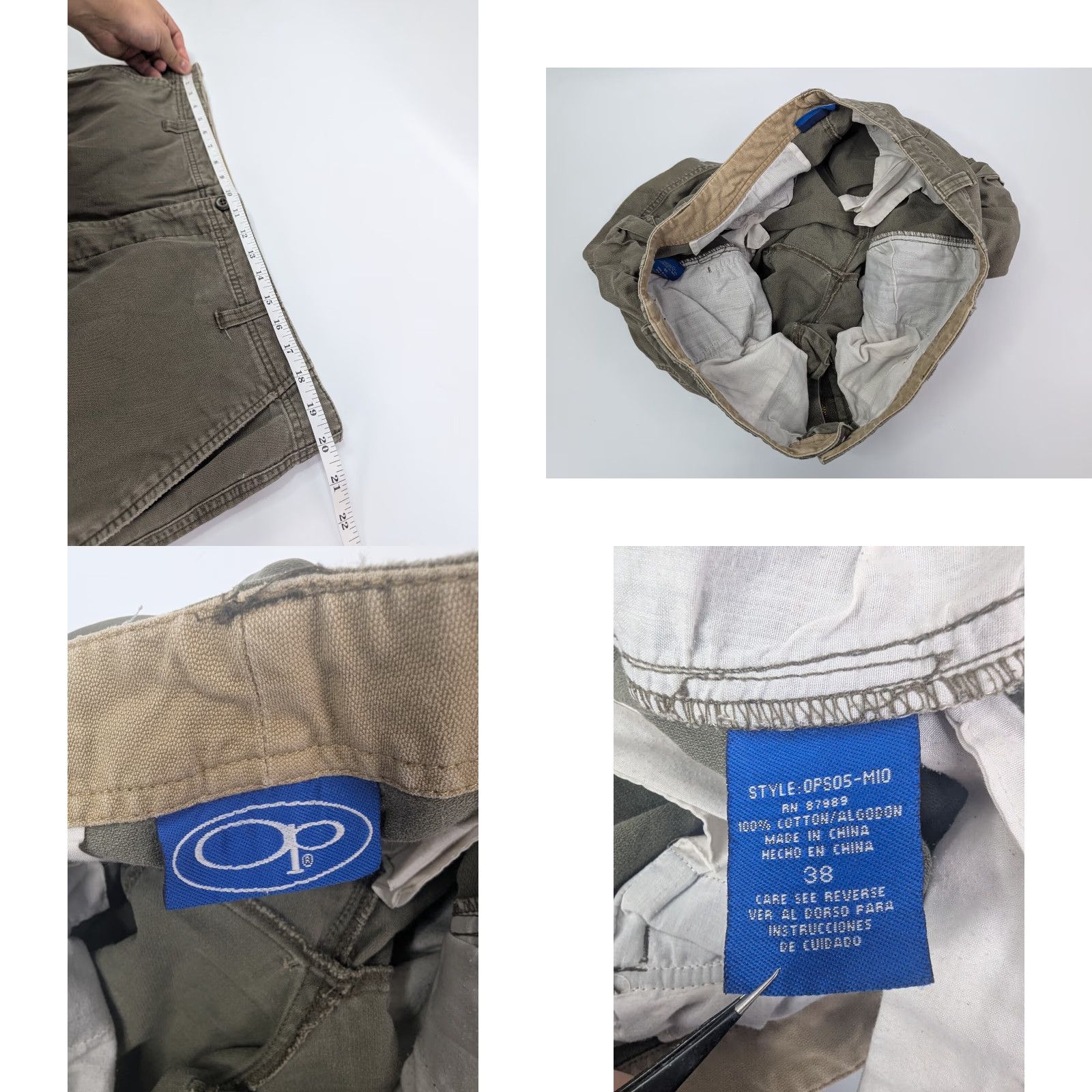 Ocean Pacific VINTAGE Ocean Pacific OP Cargo Shorts Mens 38 Khaki Flap Pockets Summer Outdoors Casual Size US 38 / EU 54 - 8 Thumbnail