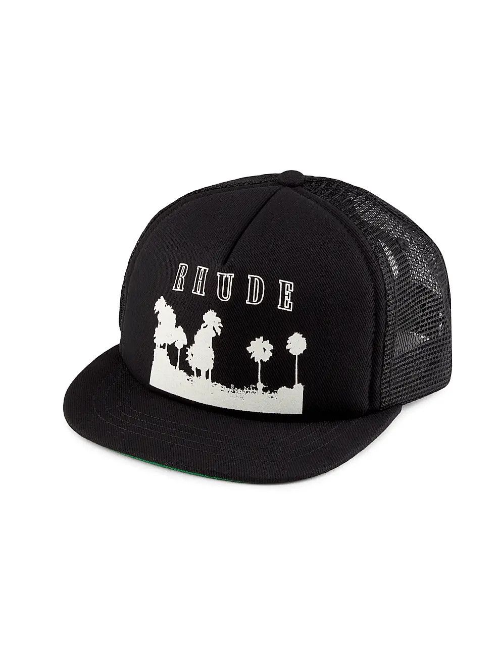 Rhude os11x0226 Size: OS / Thousand Palms Trucker Hat / Cap Black Size ONE SIZE - 1 Thumbnail