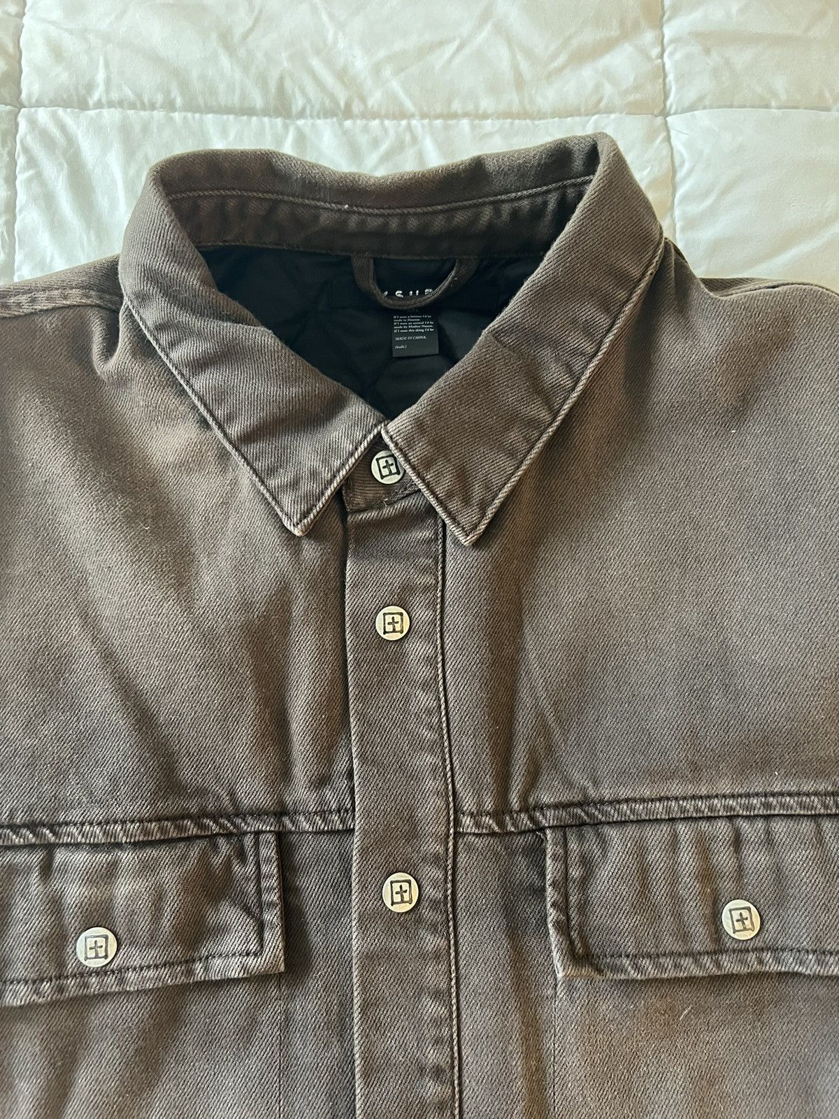 Ksubi KSUBI ANTI SHIRT WORK JACKET XPRESSO BROWN SIZE XXL Size US XXL / EU 58 / 5 - 4 Thumbnail