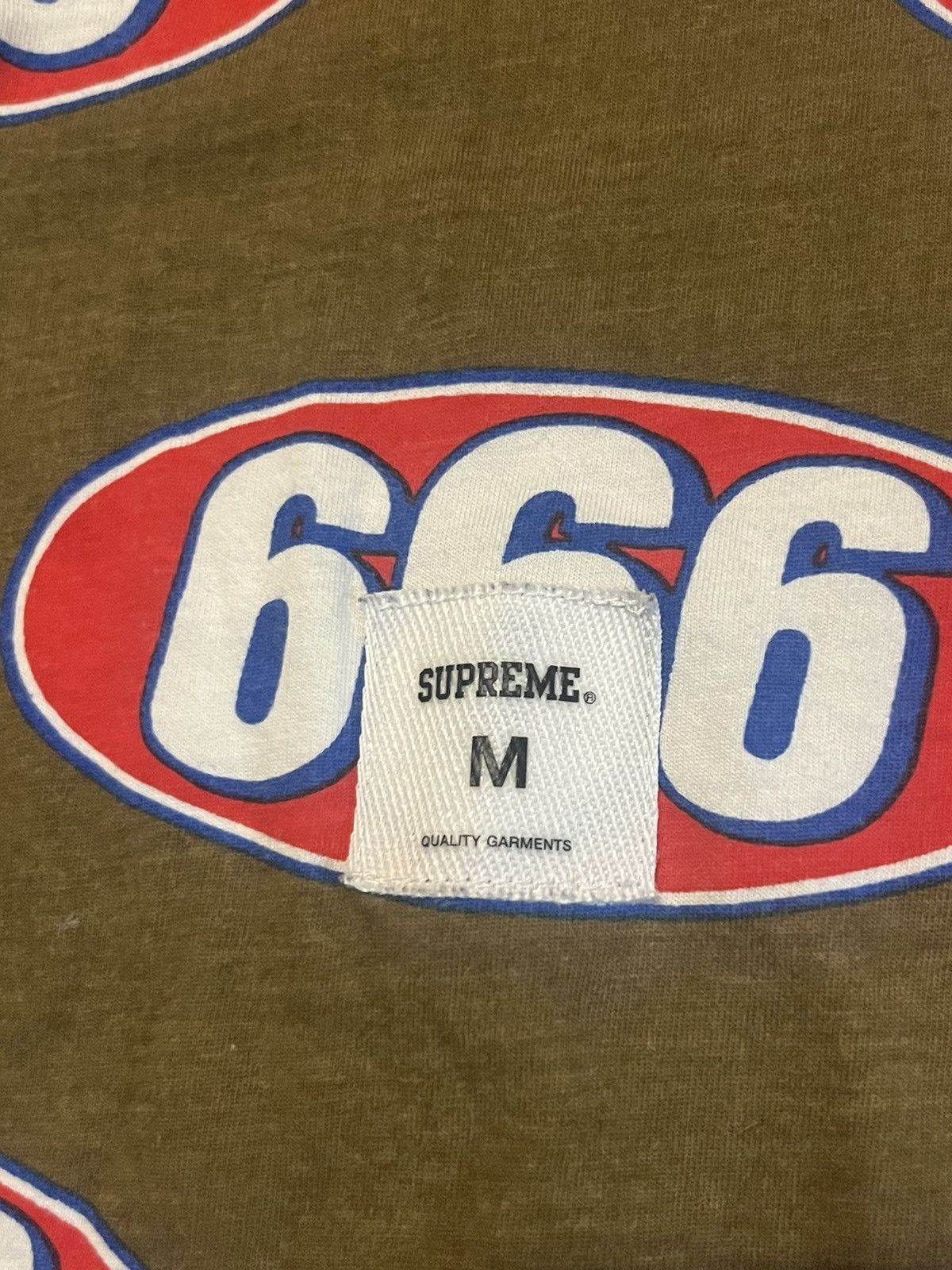 Supreme Supreme 666 all over print - T shirt Size US M / EU 48-50 / 2 - 4 Thumbnail