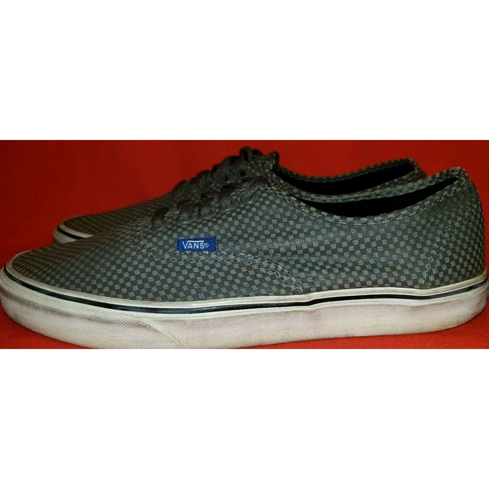 Vans VANS Men's Casual Sneakers Size 11M Gray Two-Tone Small Checkerboard Pattern Shoes Size US 11 / EU 44 - 4 Thumbnail