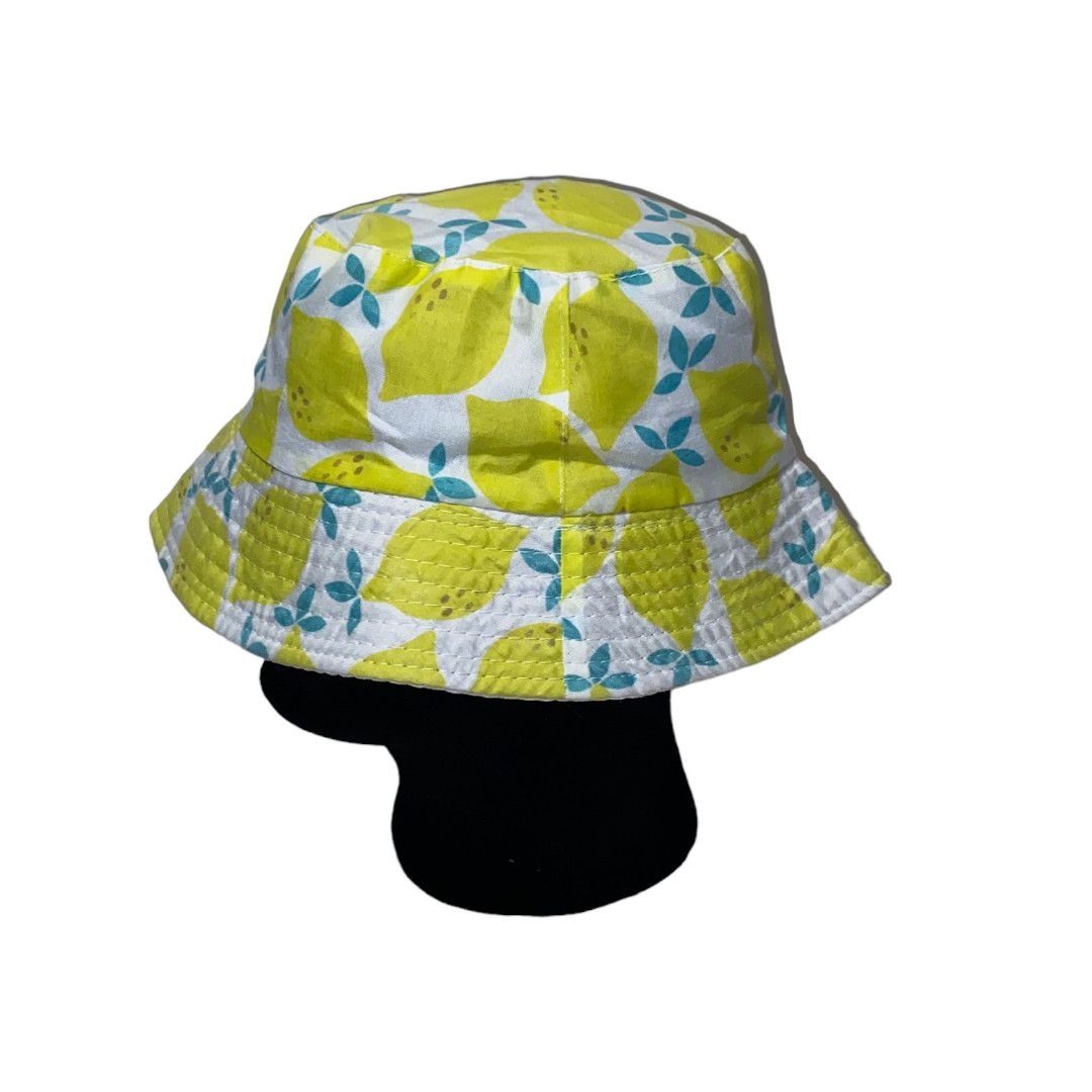 Vintage 🏁 Lemon Bucket Hat 🏁 Size ONE SIZE - 3 Thumbnail