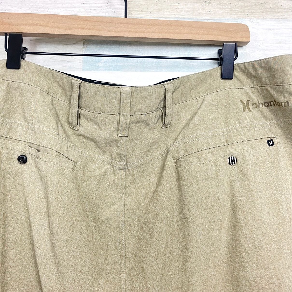 Hurley Hurley Phantom Walk Shorts Khaki Beige 9.5" Stretch Mens 40 Size US 40 / EU 56 - 5 Thumbnail