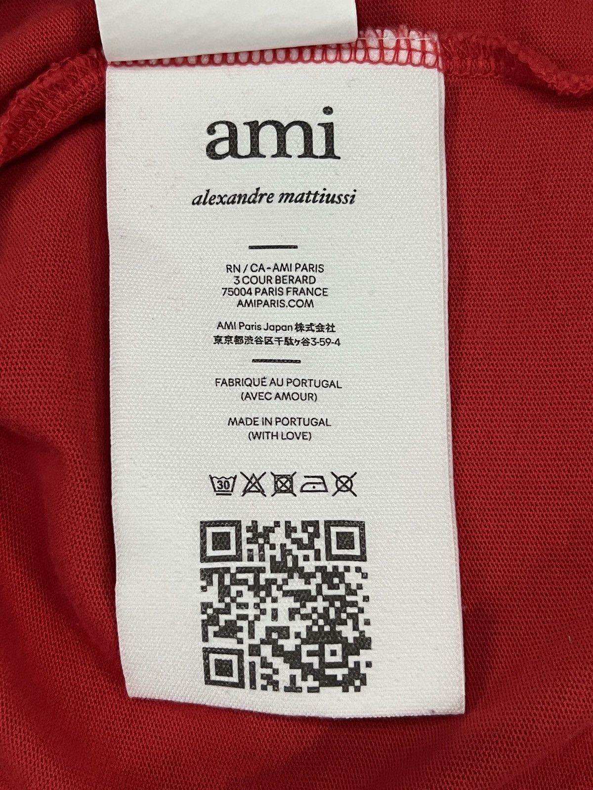AMI Ami Paris COEURSACRE Embroidered T-Shirt Size US S / EU 44-46 / 1 - 13 Thumbnail