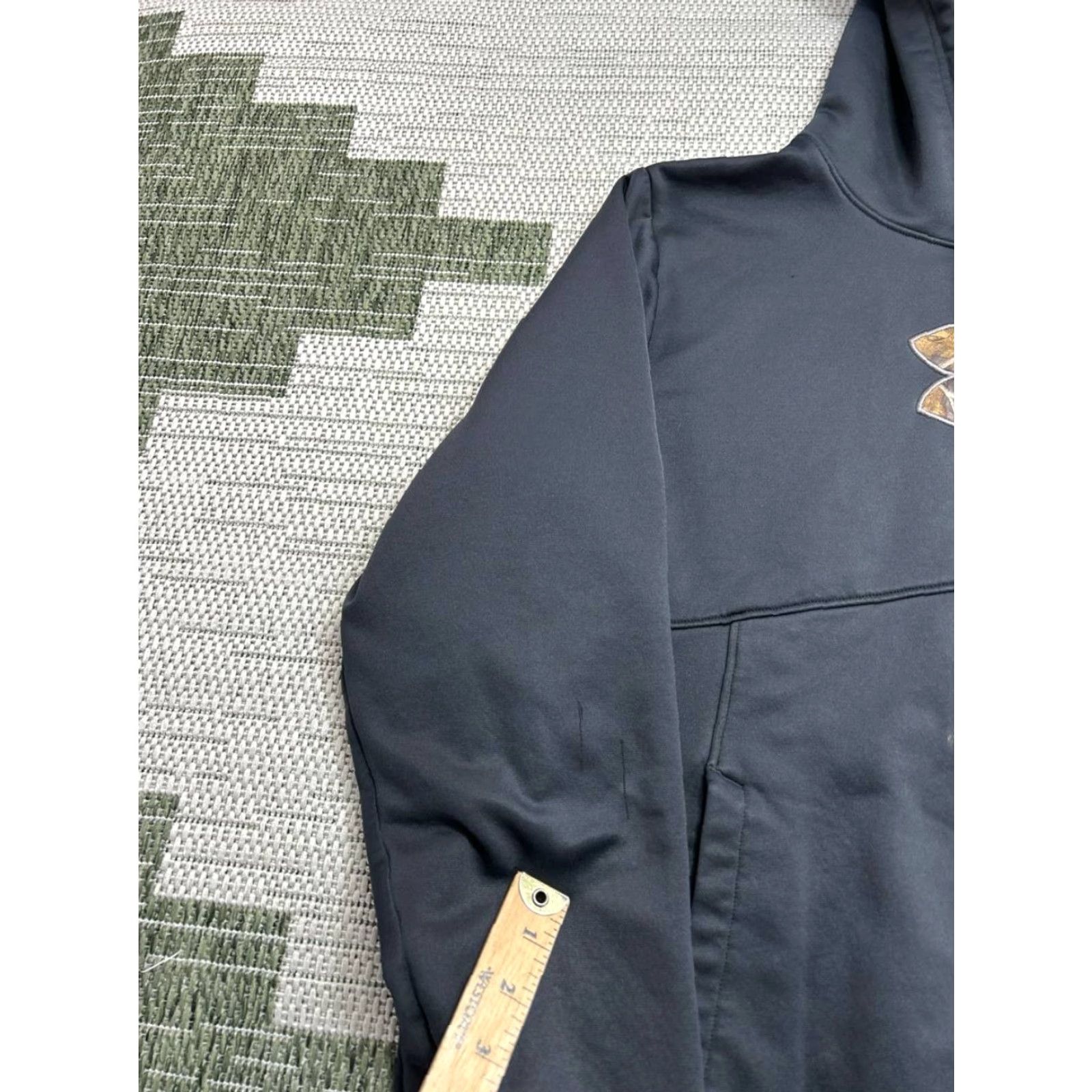 Under Armour Under Armour Icon Caliber Hoodie Mens XL Black Embroidered Logo Fleece Lined Size US XL / EU 56 / 4 - 6 Thumbnail