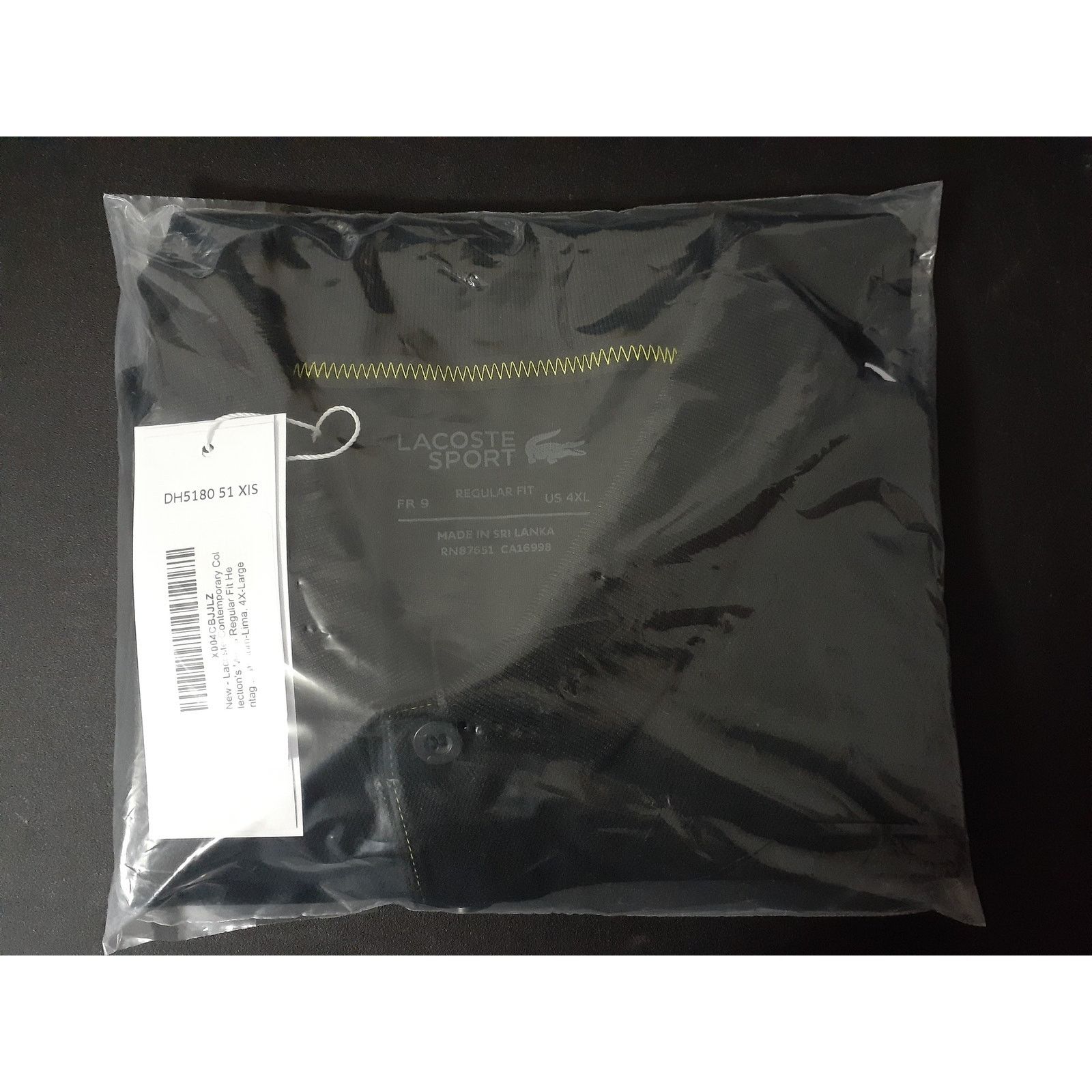Lacoste Lacoste Men's Regular Fit Heritage Ultra Dry Polo Shirt 4XL Size US XXL / EU 58 / 5 - 2 Thumbnail