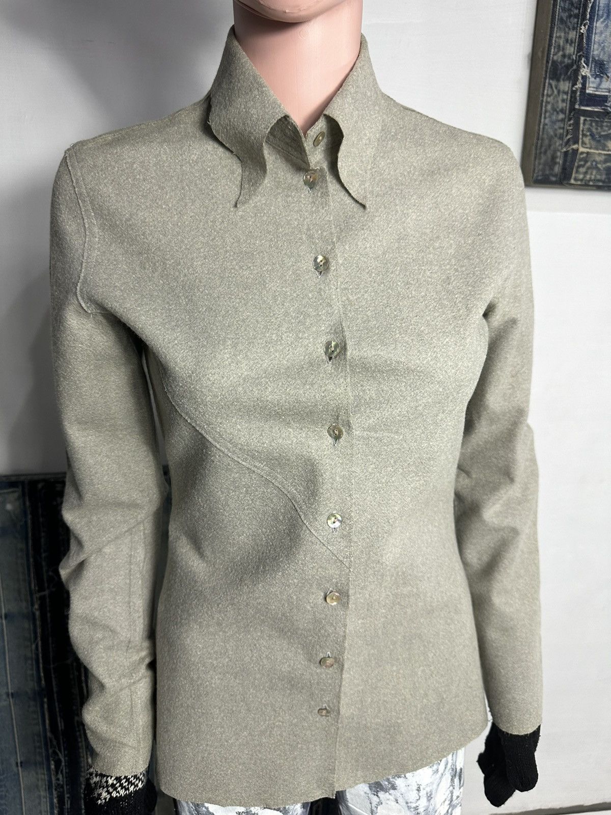 Jean Paul Gaultier Archives!!! Jean Paul Gaultier Classique Wool Shirt Size S / US 4 / IT 40 - 2 Thumbnail