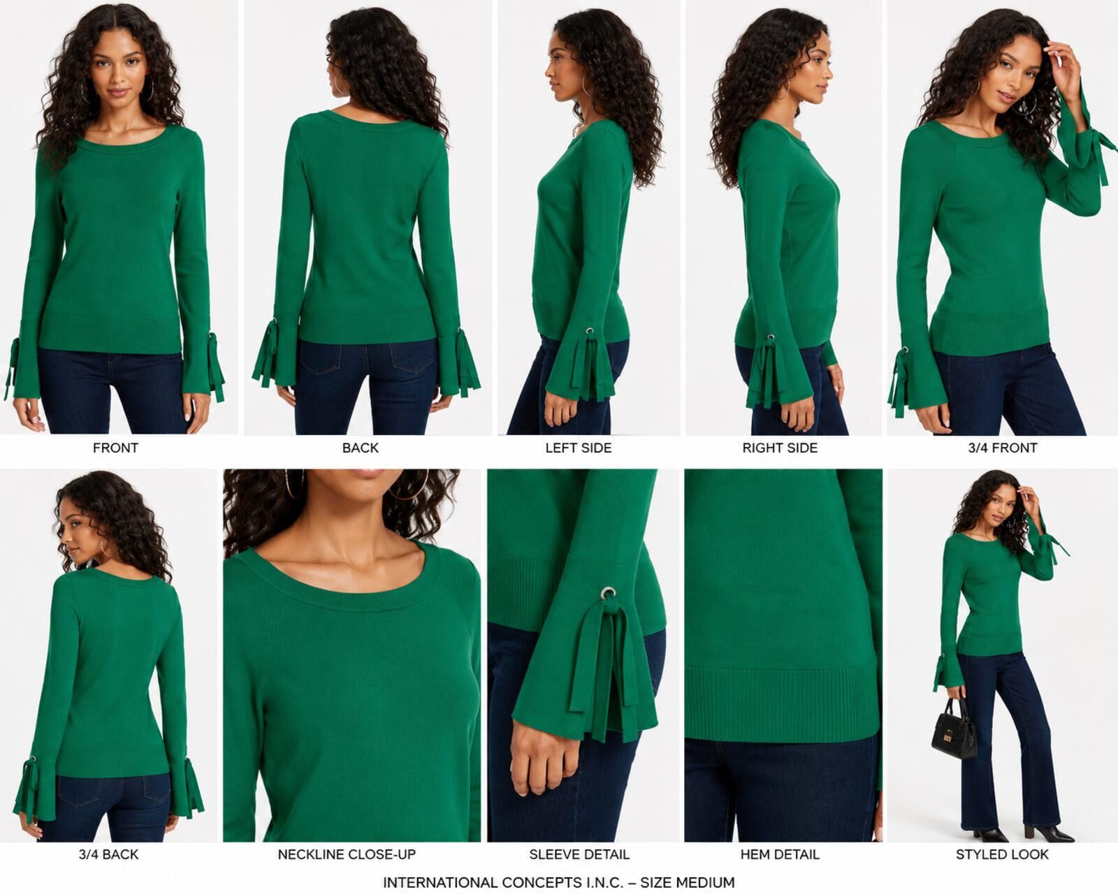 Other I.N.C. International Concepts Boat-Neck Top - Medium Size M / US 6-8 / IT 42-44 - 2 Thumbnail