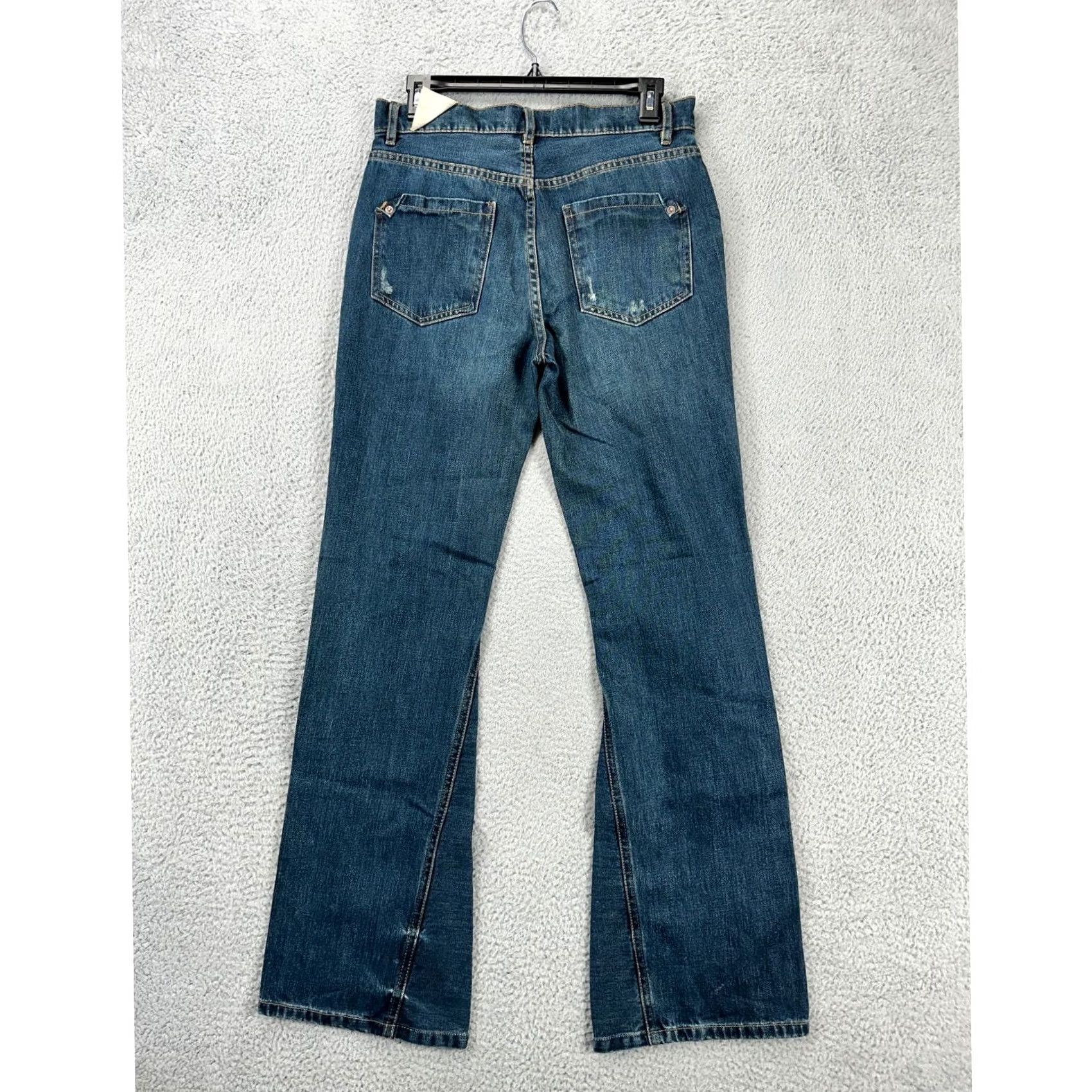Vintage VINTAGE? No. We The Free Womens Bootcut Jeans 26 Serafin Blue Distressed Slim Mid-Rise NEW Size 26" / US 2 / IT 38 - 4 Thumbnail