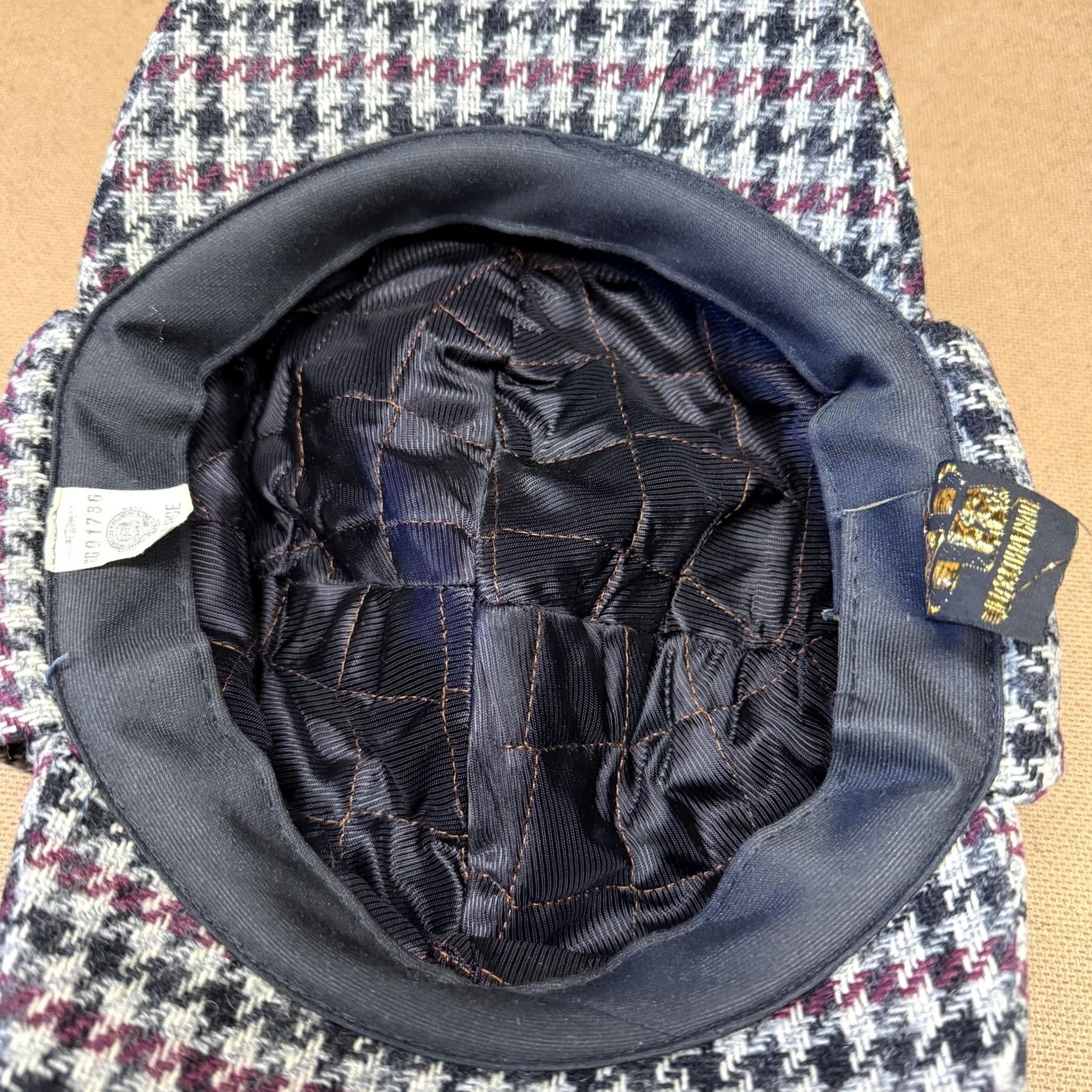 Vintage VINTAGE Dorfman Pacific Hat Trapper Mens One Size Tweed Check Ear Flap 80s Size ONE SIZE - 5 Thumbnail