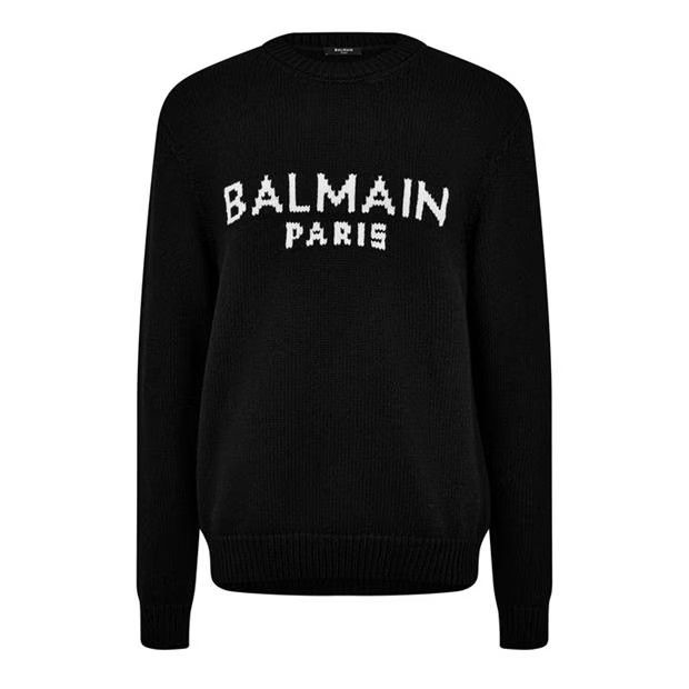 Image of Balmain O1G2R1Mq0324 Knitwear In Black, Men's (Size Small)