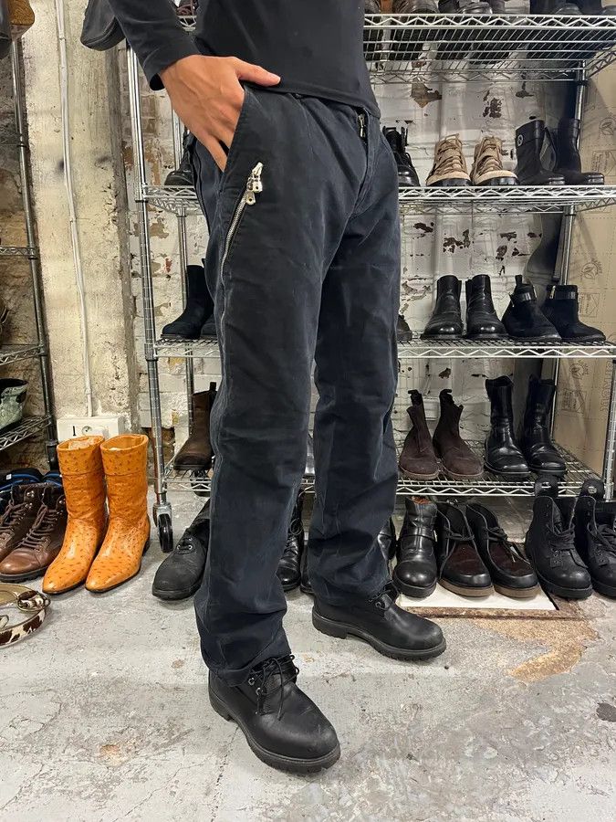 Dolce & Gabbana AW2003 Dolce & Gabbana Anatomic Black Zips Pants Size US 33 - 4 Thumbnail