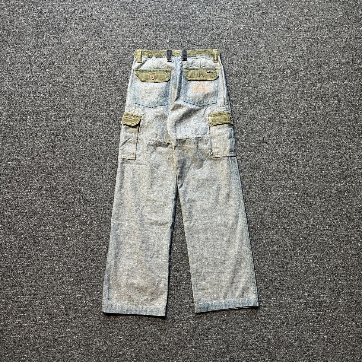 Japanese Brand × Vintage Vintage Big Star Cargo Wide Leg Denim Pants Size US 31 - 2 Thumbnail
